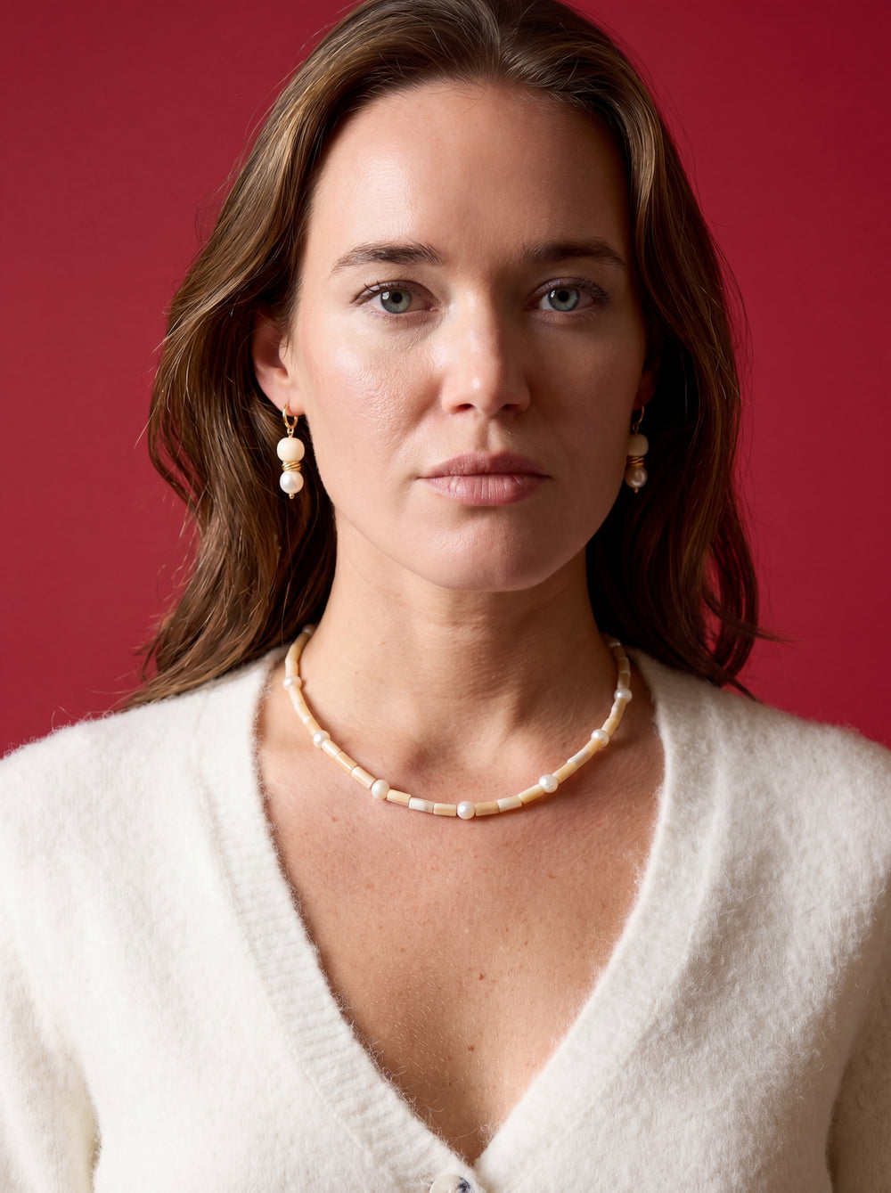 MATIERE ROUGE CORAL NECKLACE