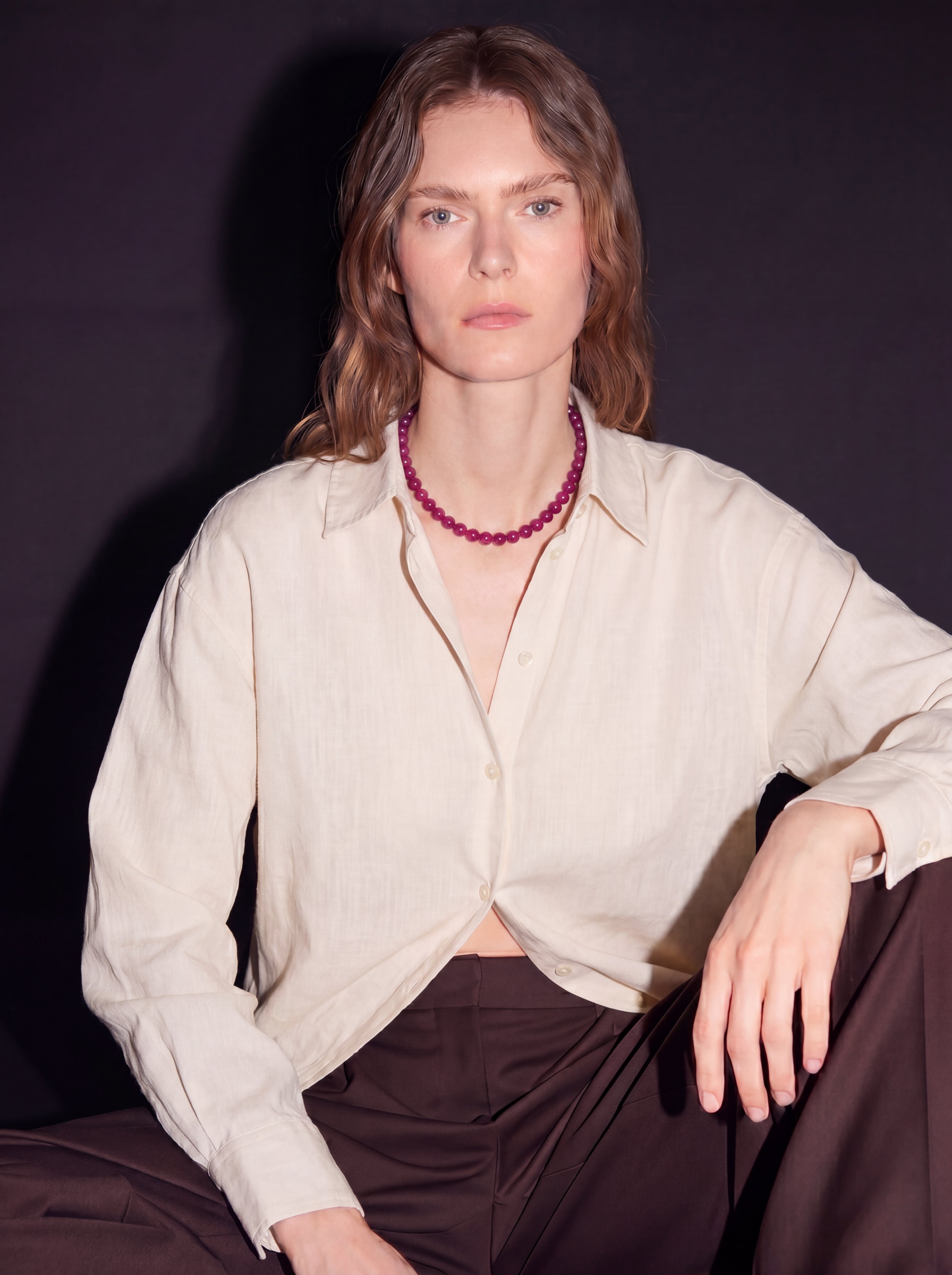 MATIERE ROUGE CORAL NECKLACE
