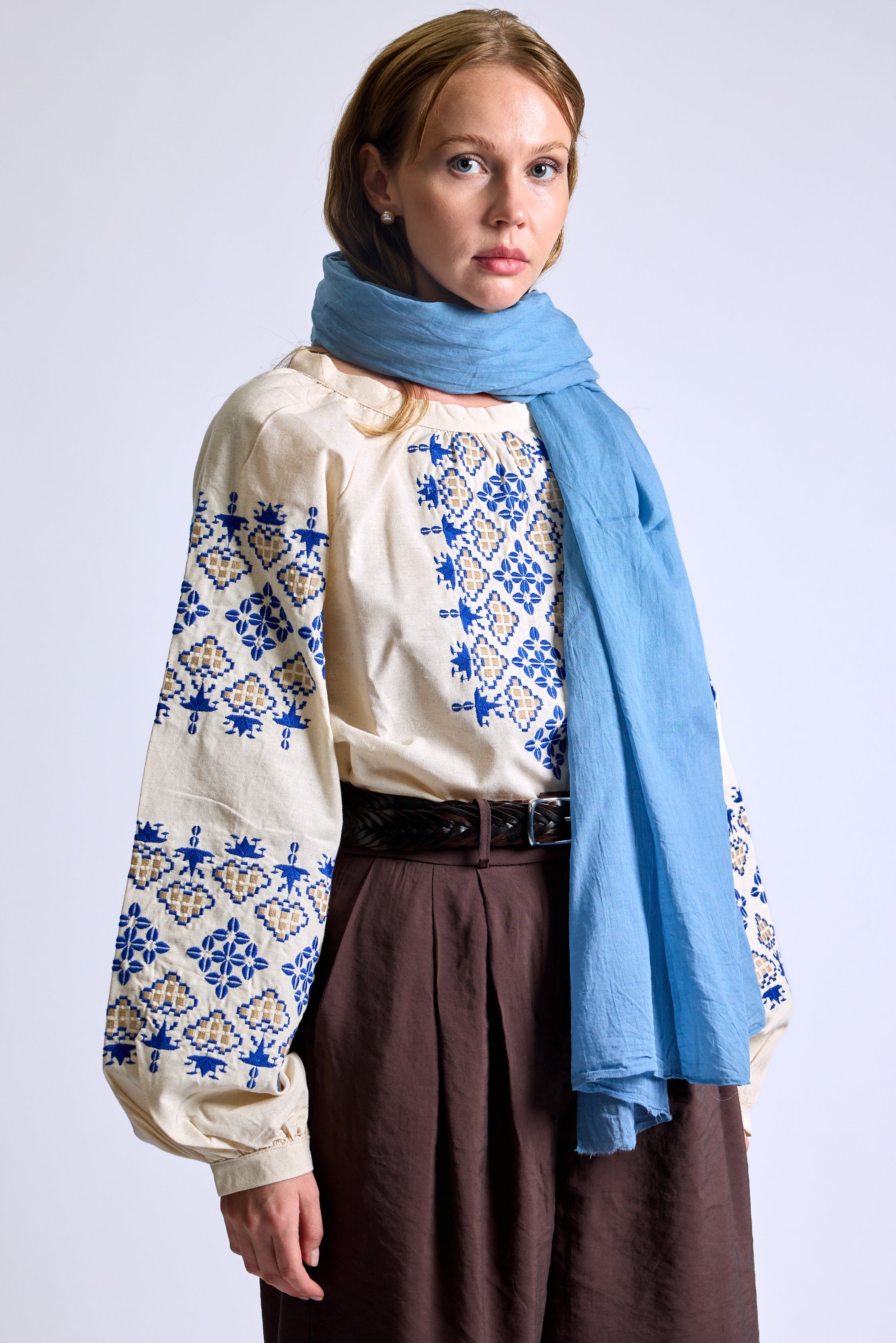 ICEBERG ORGANİK PAMUK HANDMADE ŞAL