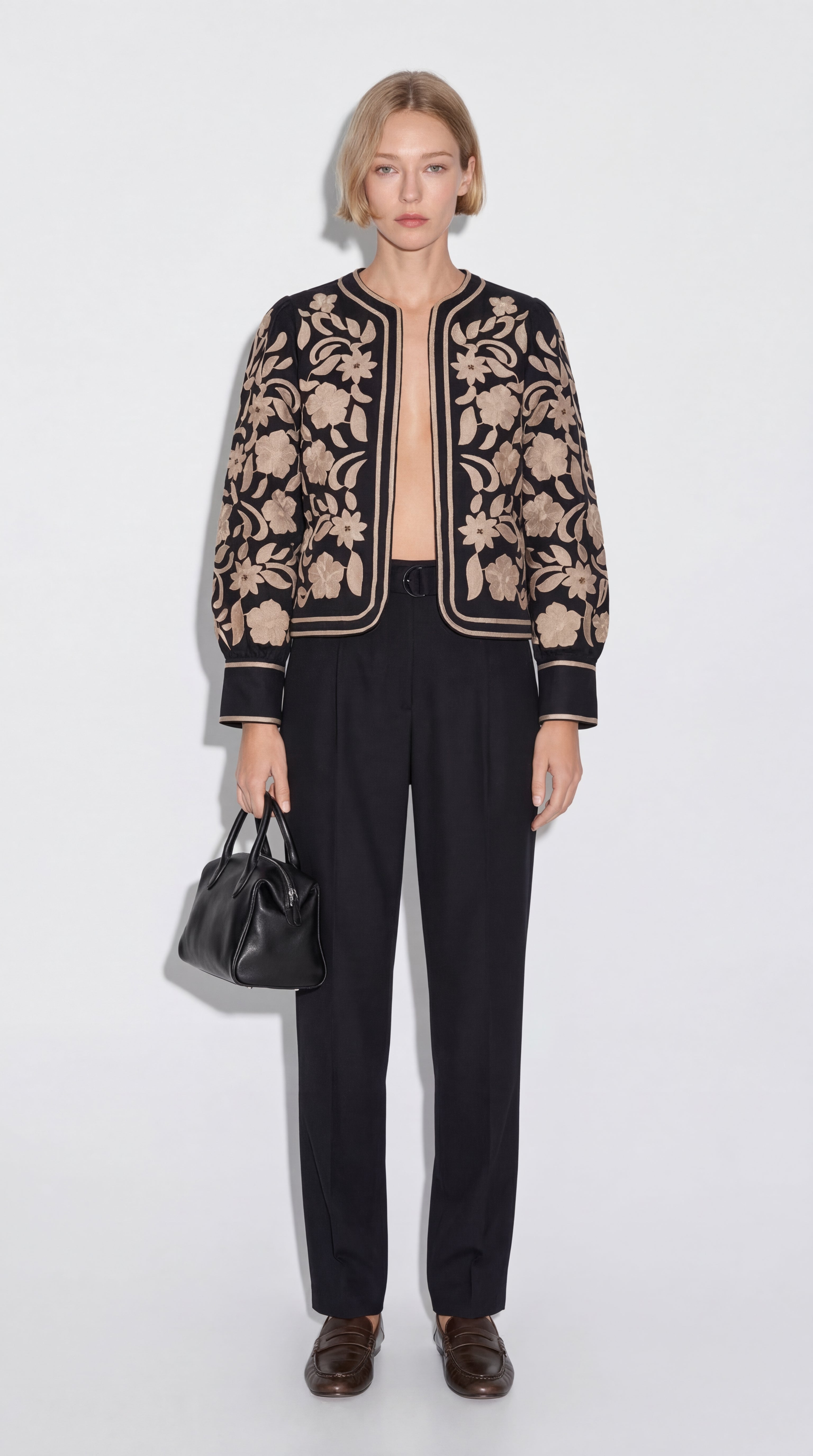 CLAIR DE ROSE EMBROIDERED SHIRT