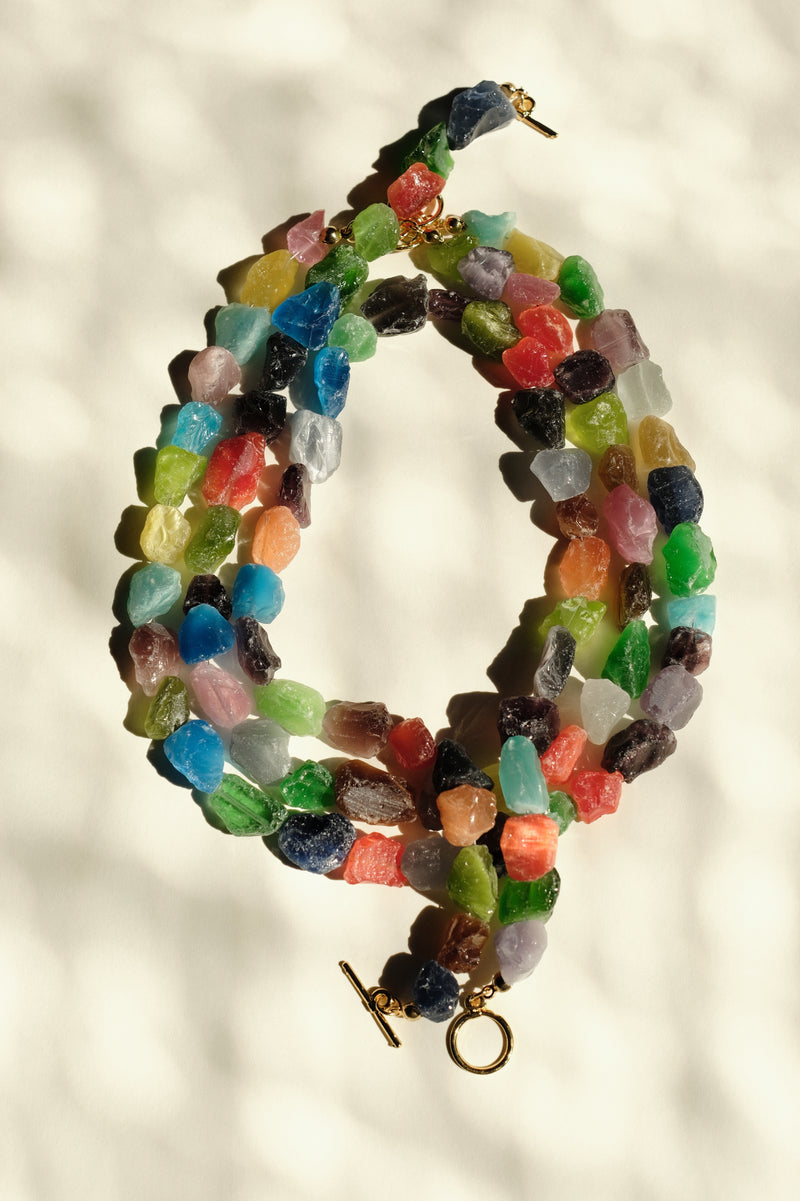 MATIERE ROUGE CORAL NECKLACE