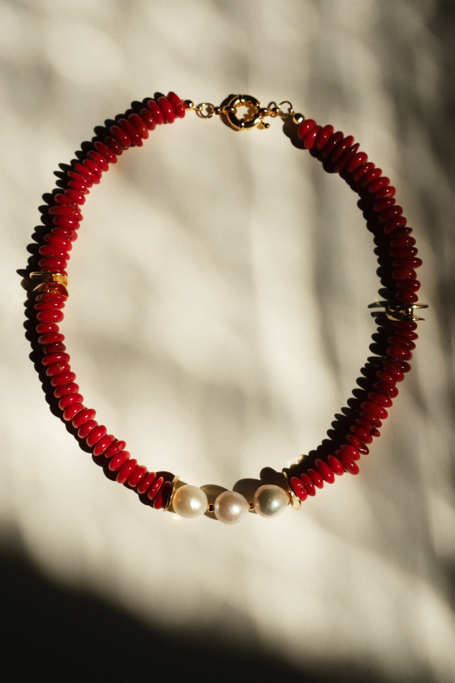 MATIERE ROUGE CORAL NECKLACE
