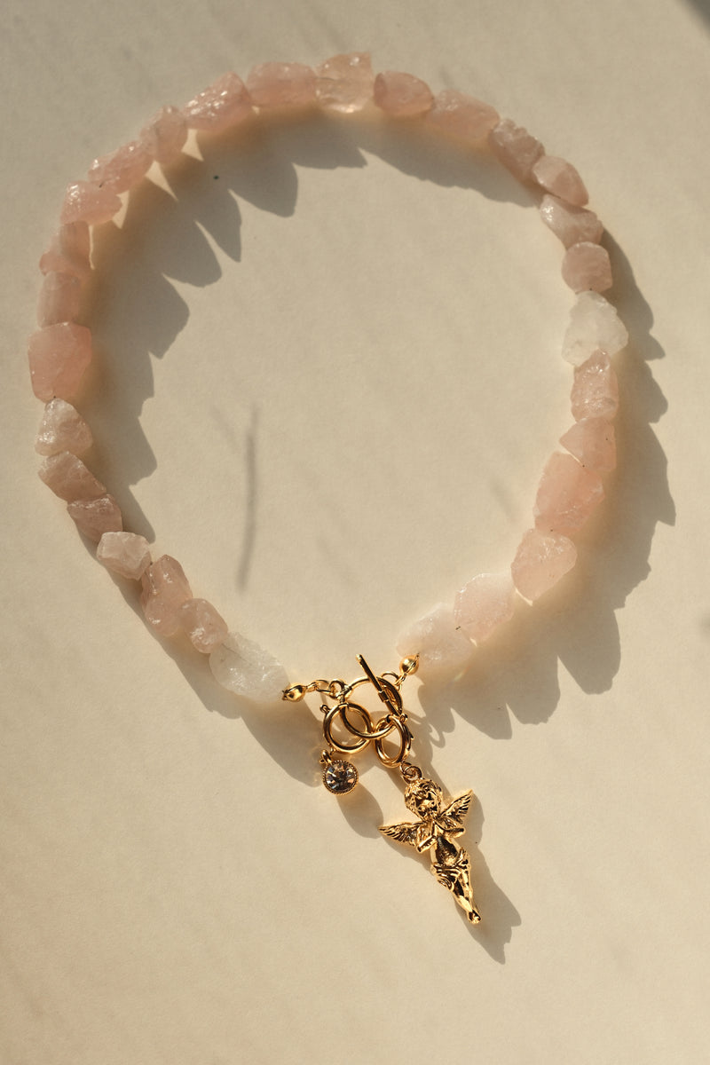 MATIERE ROUGE CORAL NECKLACE