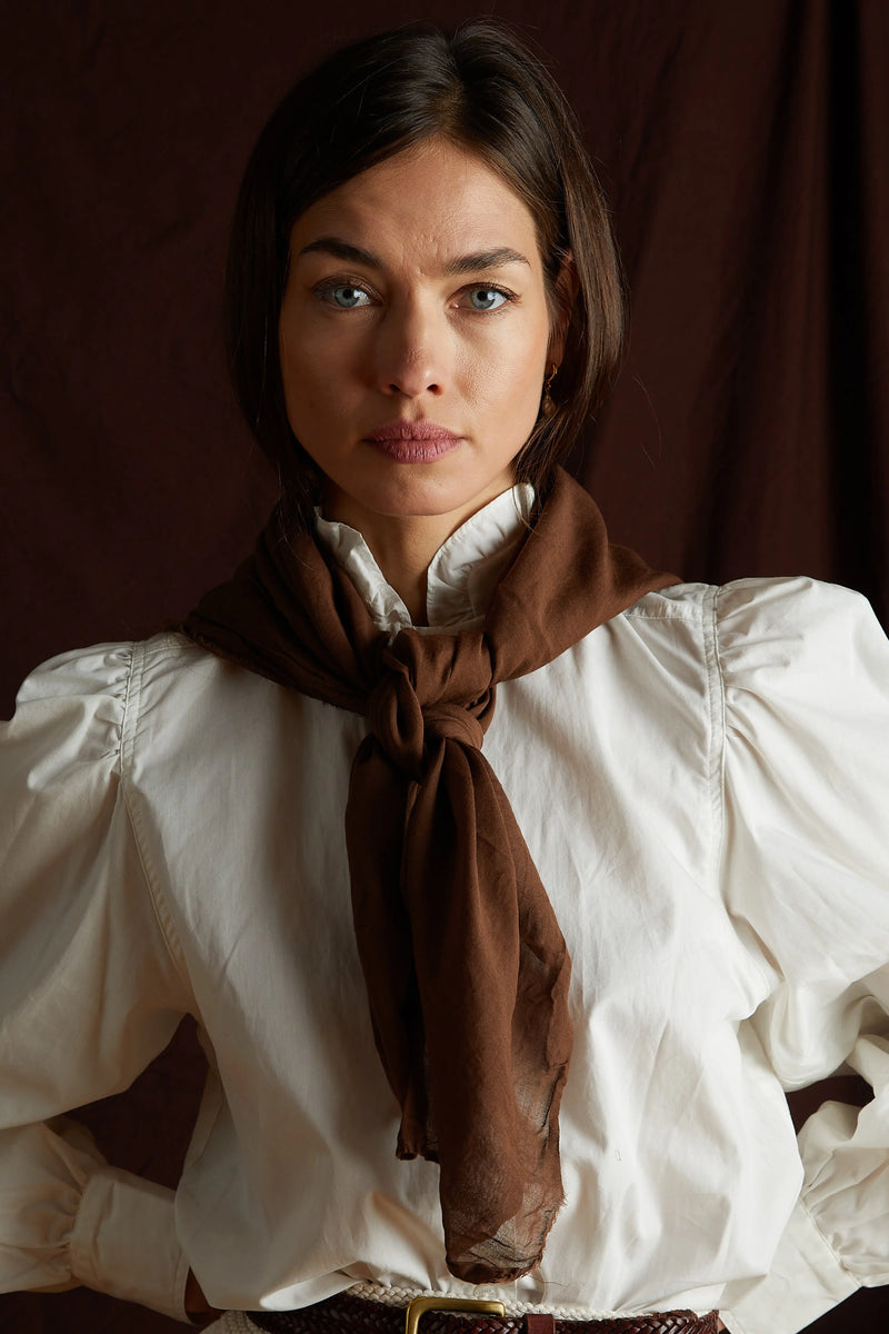 Dark Autumn Organik Pamuk Handmade Kare Fular HARMONIOUS
