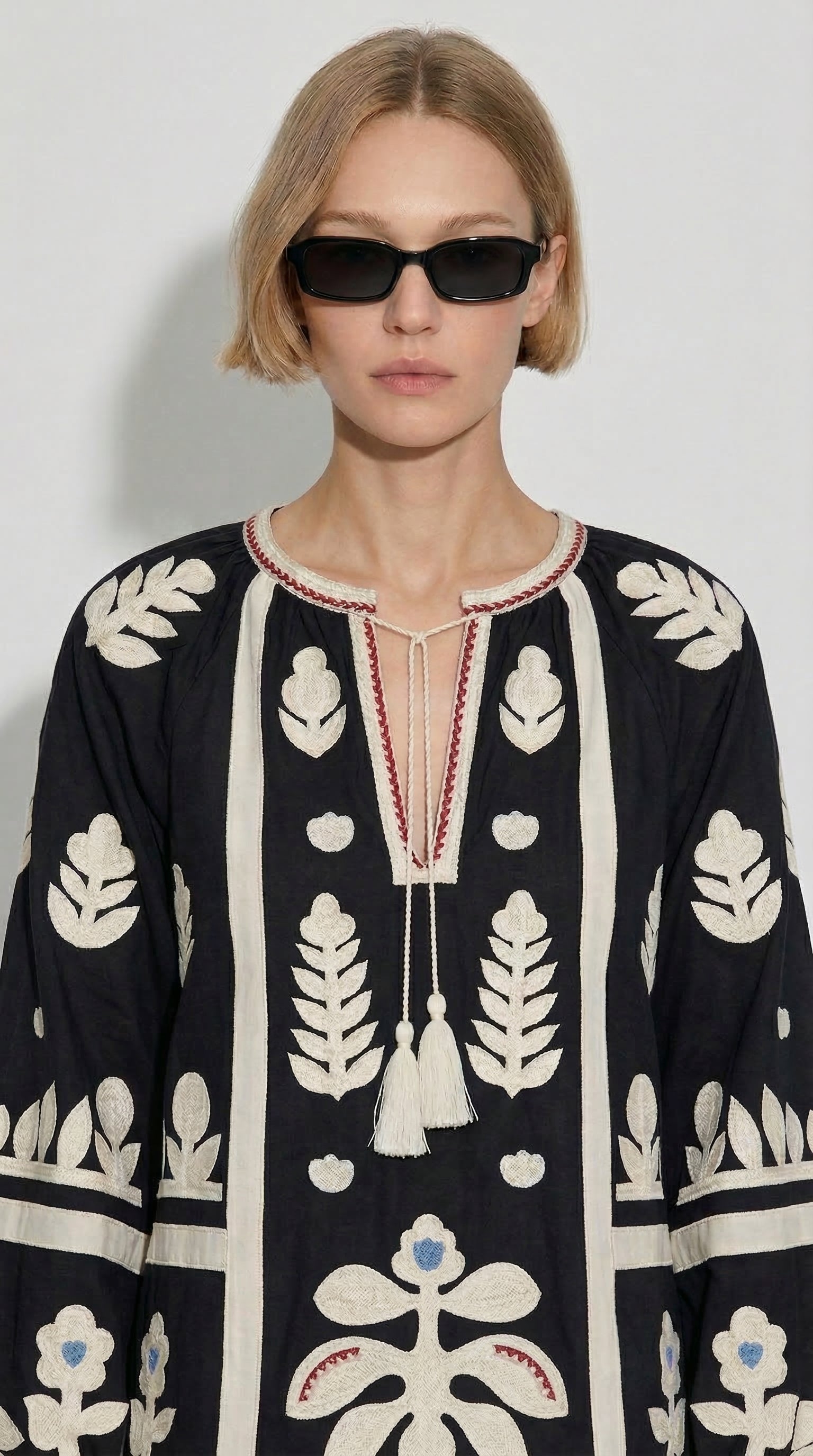 CAPE NAKISLI BLUZ SIYAH