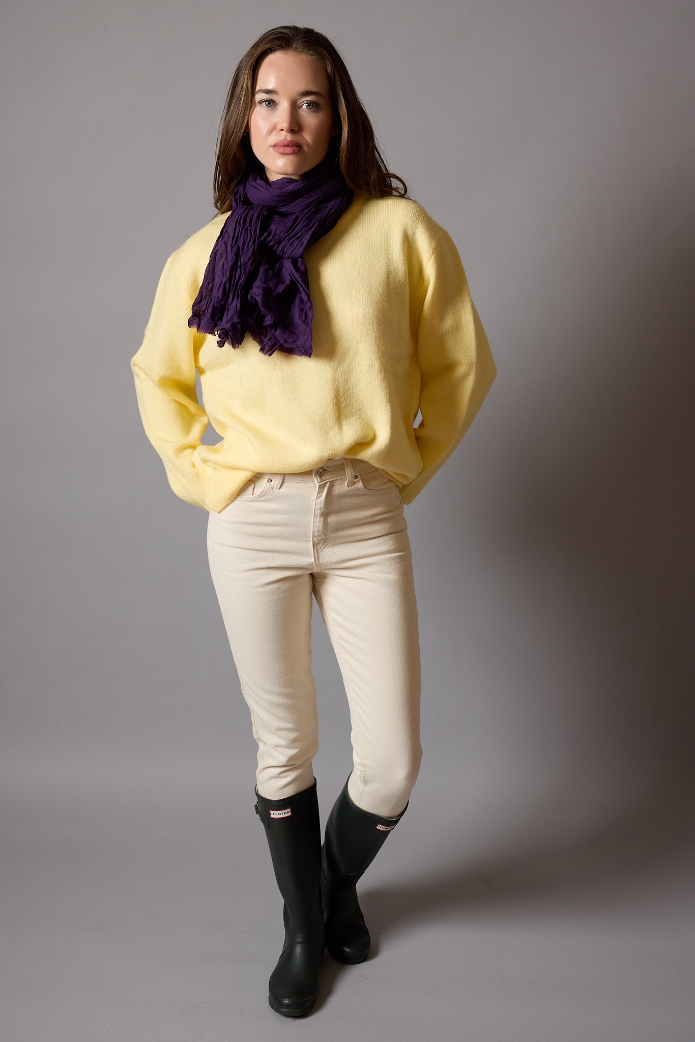 VIOLETTE ORGANIK PAMUK HANDMADE SAL