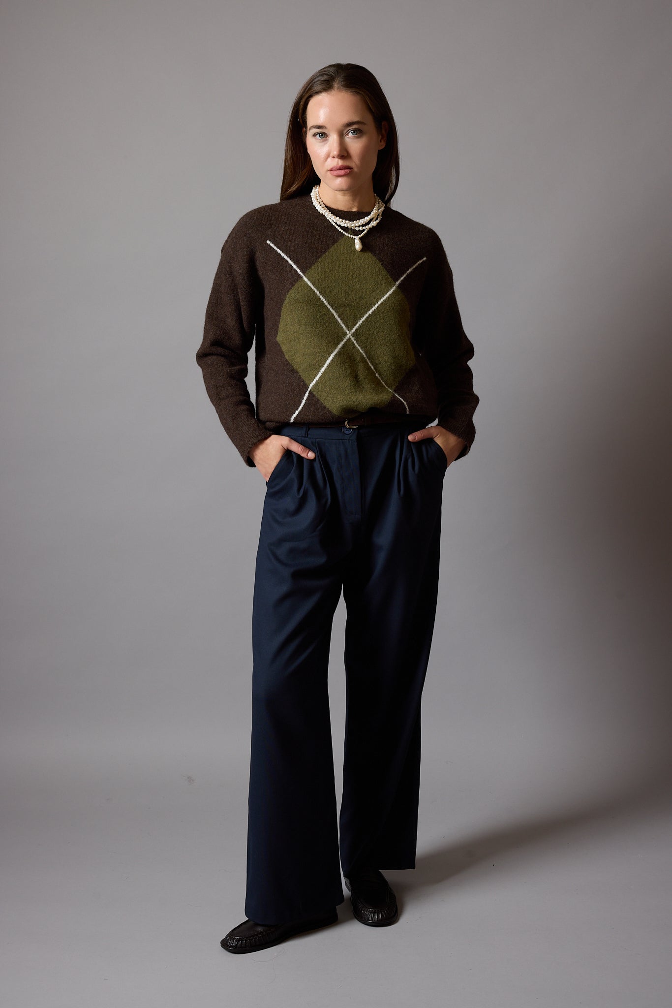 OVERSIZE CREW NECK SWEATER CREAM