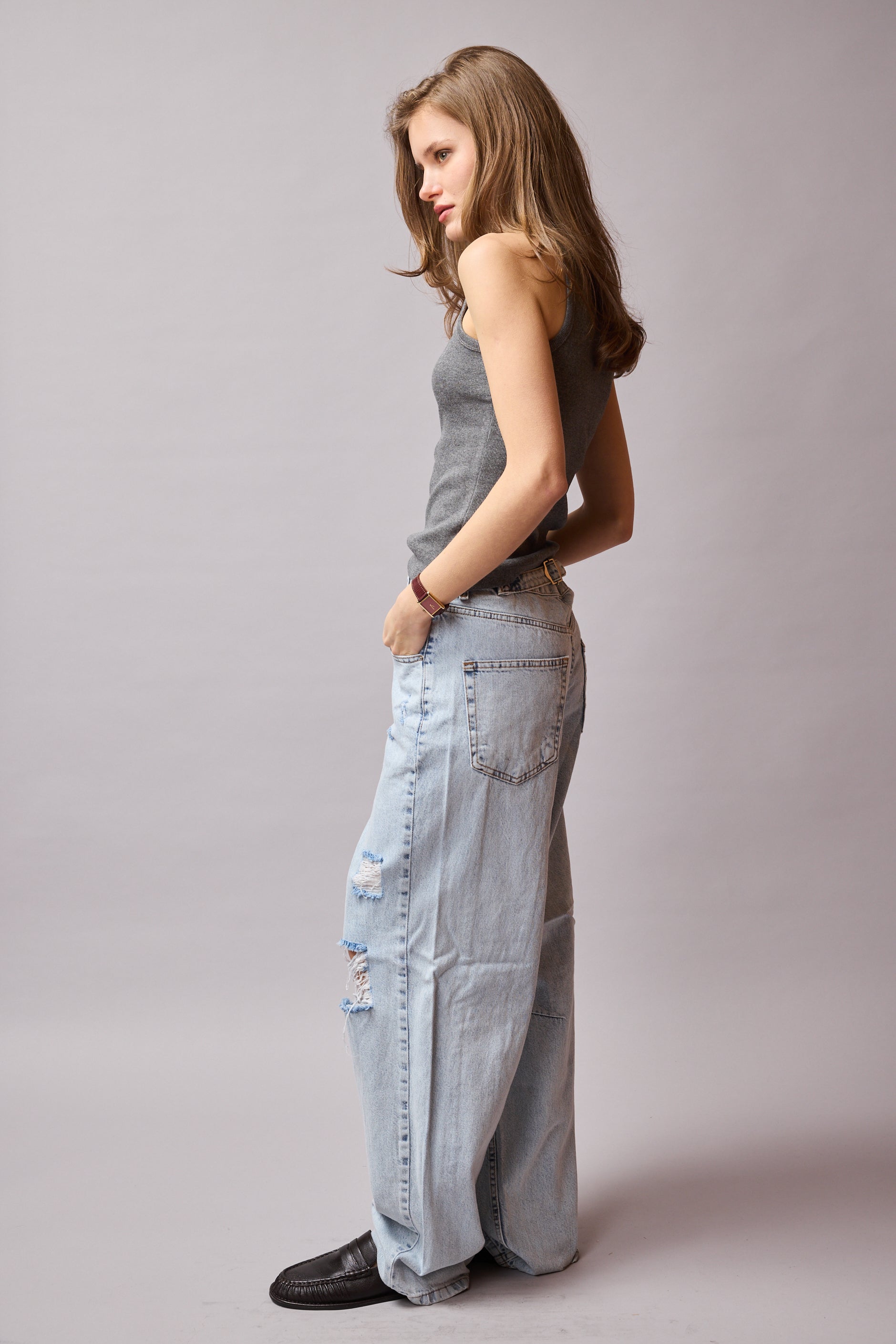 HALTER YAKA CROP TOP FUME