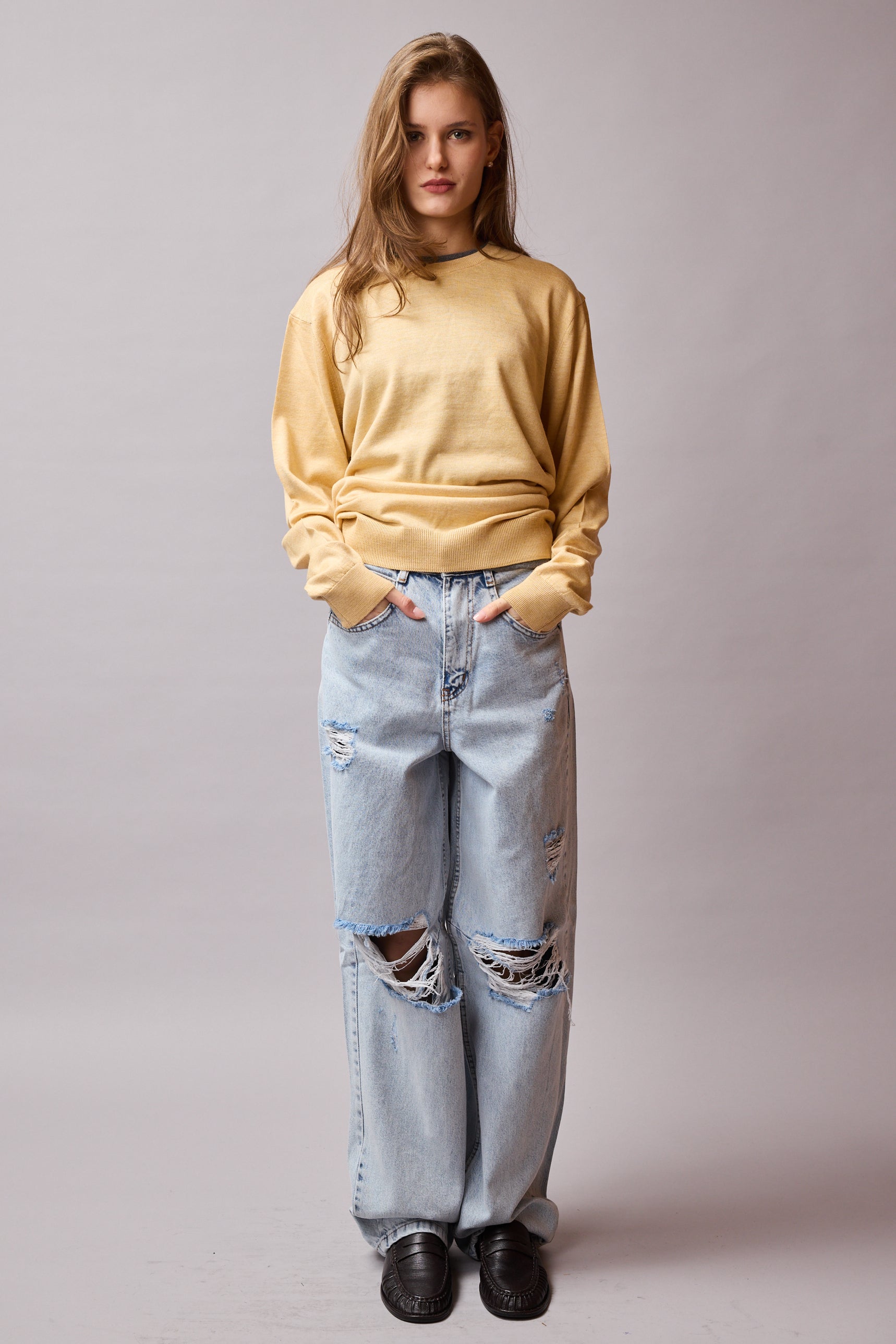 YUN BISIKLET YAKA UNISEX KAZAK BABY YELLOW