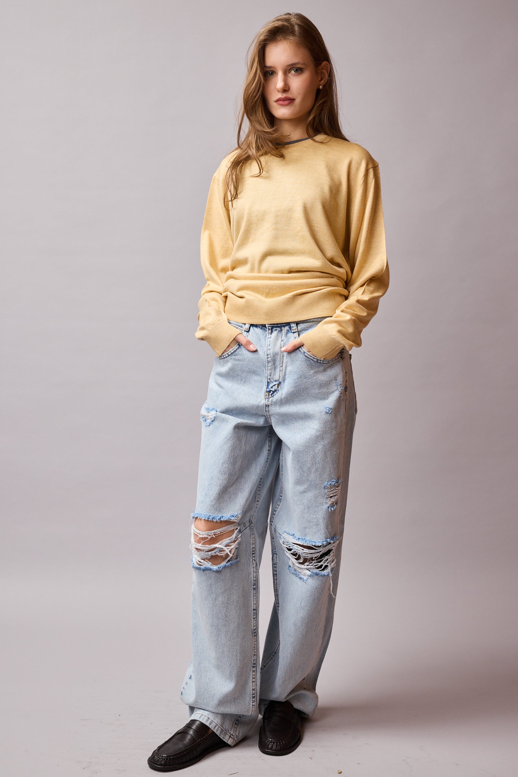 YUN BISIKLET YAKA UNISEX KAZAK BABY YELLOW