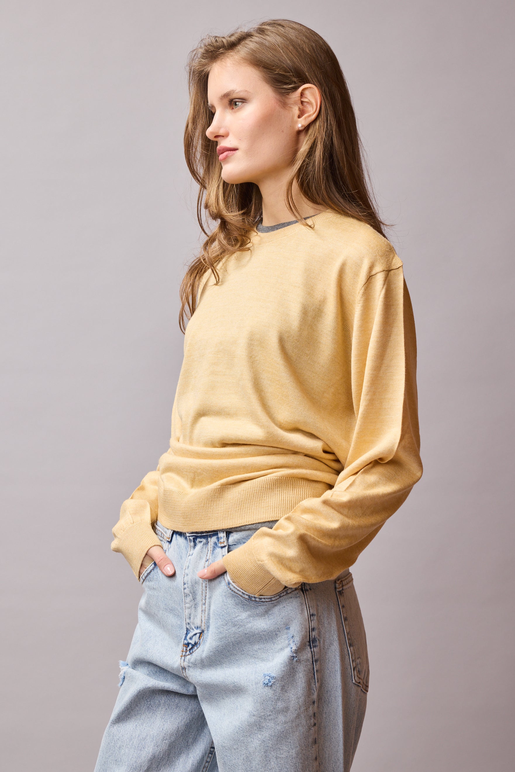 YUN BISIKLET YAKA UNISEX KAZAK BABY YELLOW