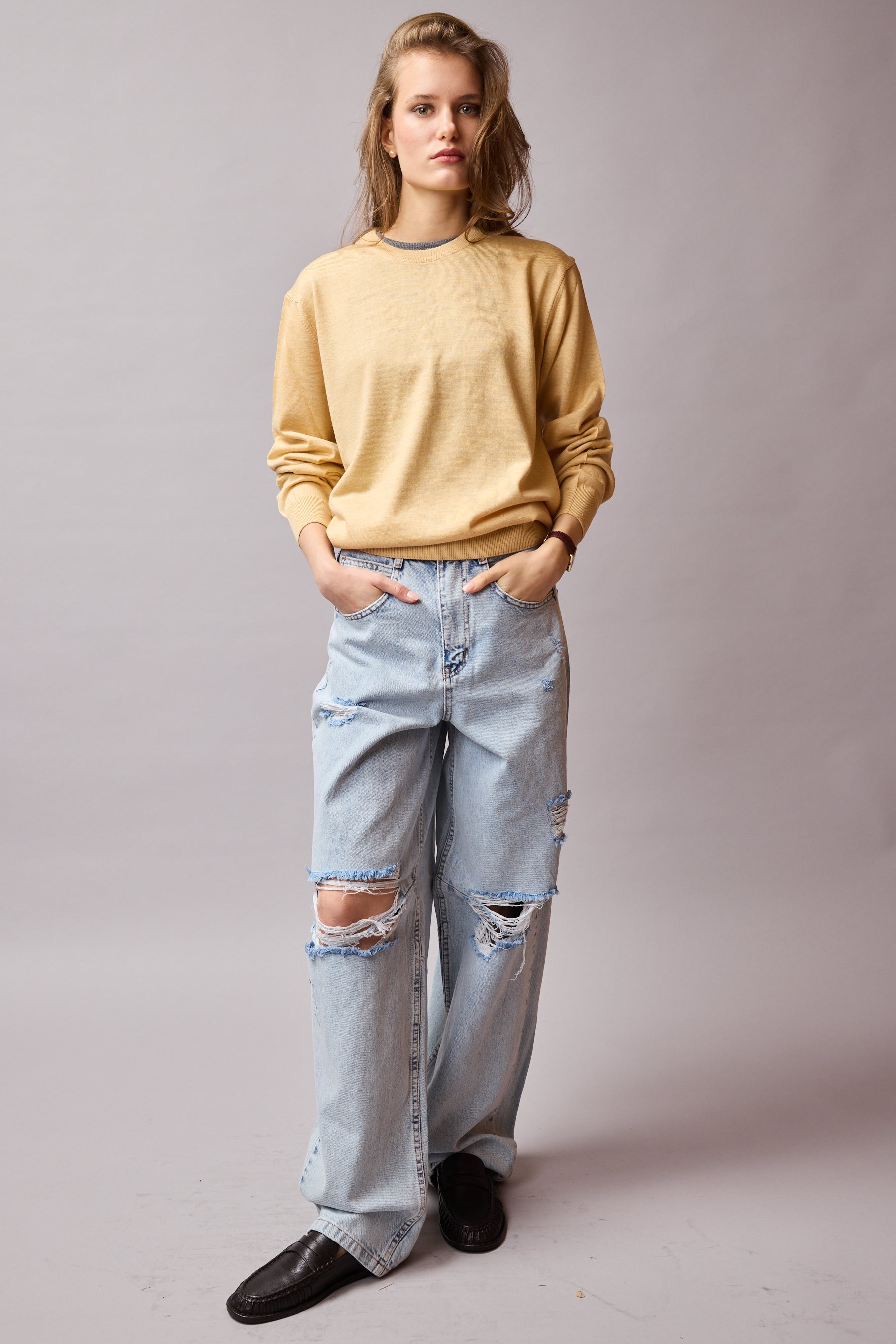 YUN BISIKLET YAKA UNISEX KAZAK BABY YELLOW