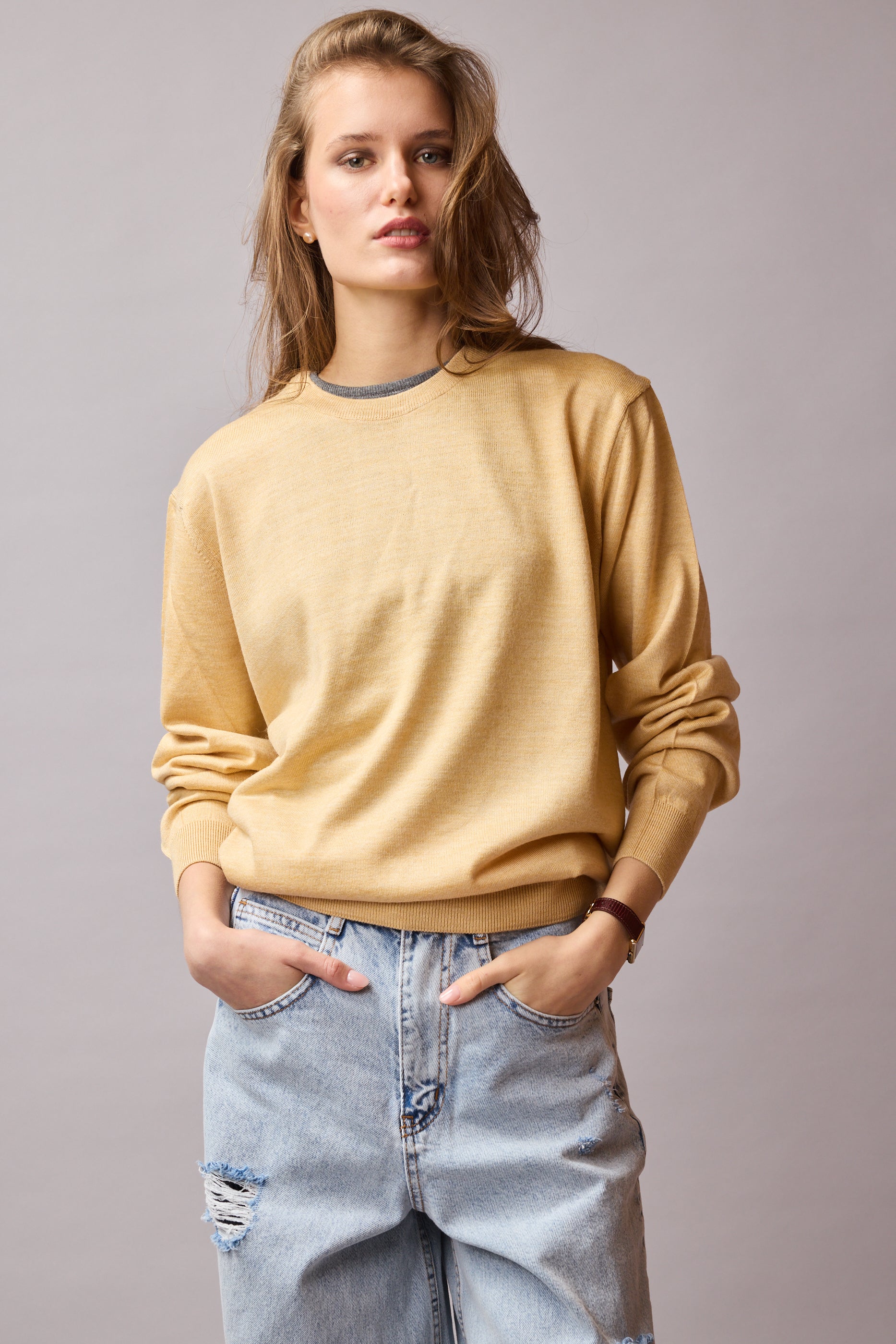 YUN BISIKLET YAKA UNISEX KAZAK BABY YELLOW