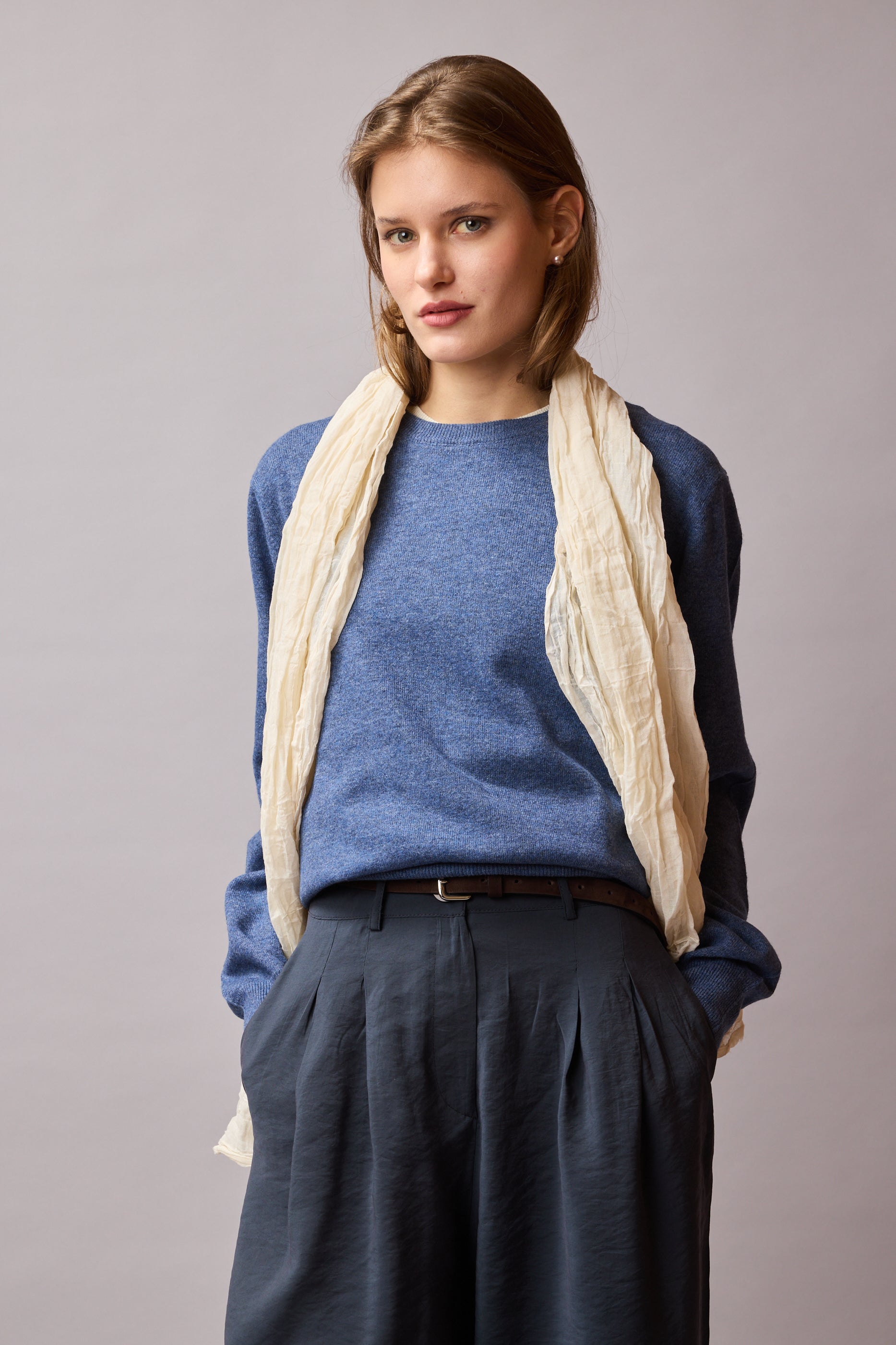 Marble Organik Pamuk Handmade Sal