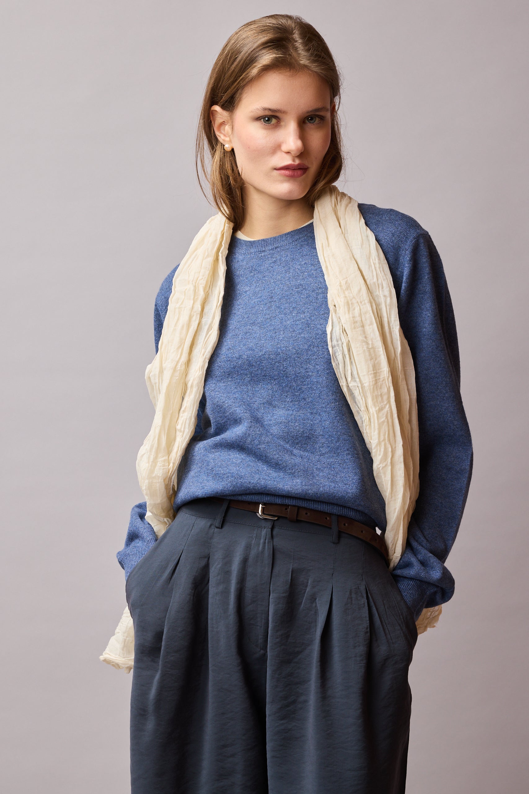 Marble Organik Pamuk Handmade Sal