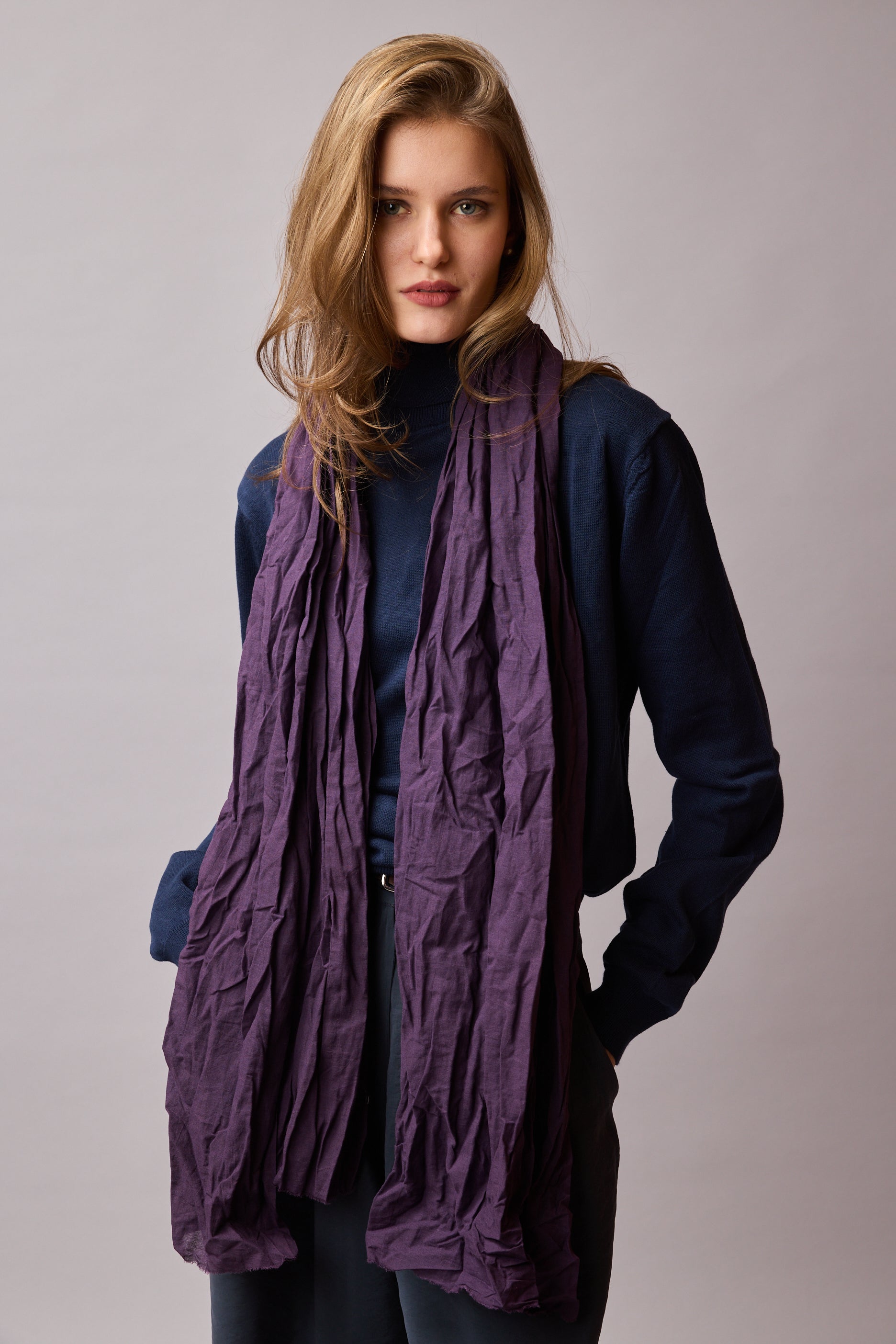 BLACK MULBERRY ORGANIK PAMUK HANDMADE SAL