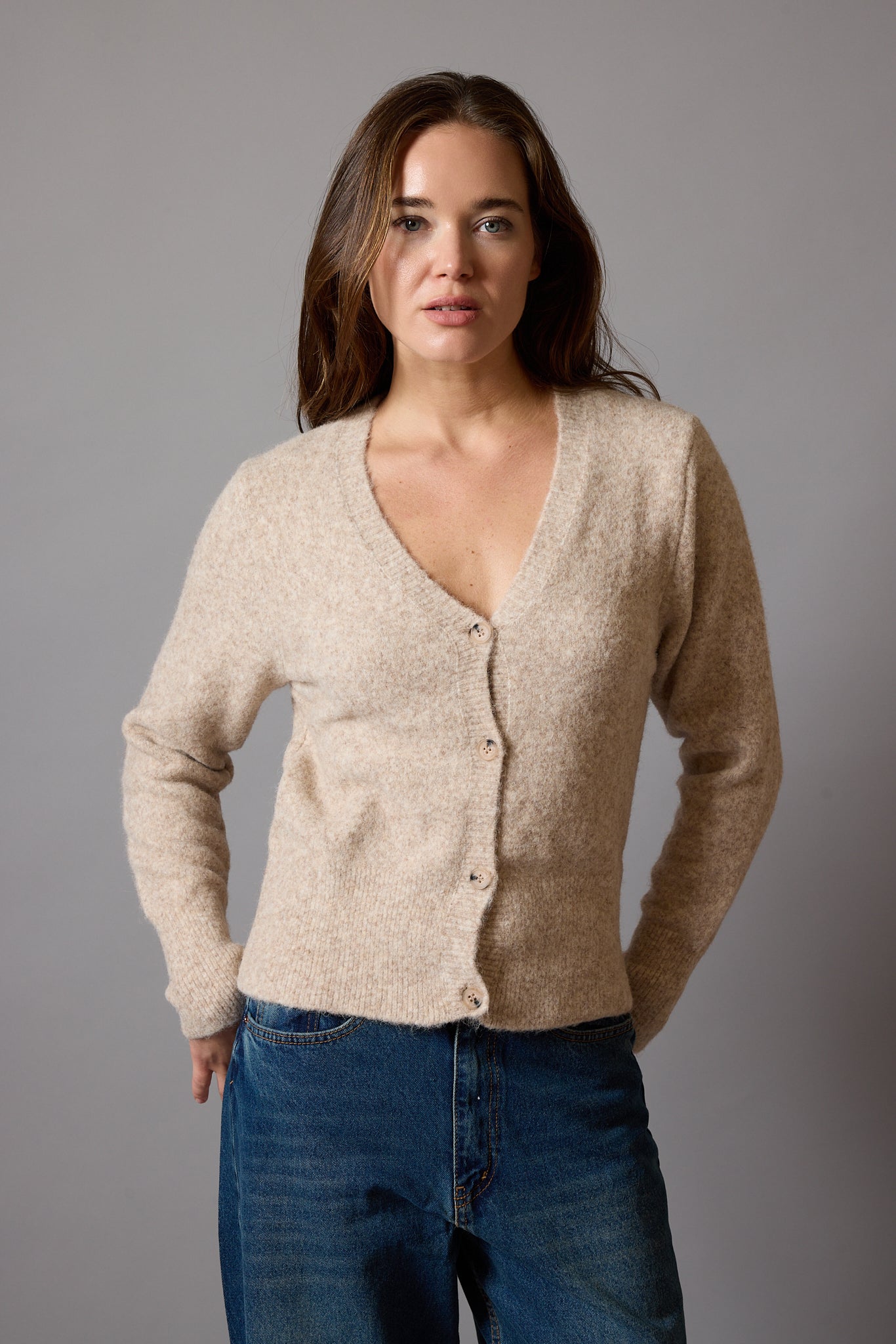 CREW NECK SOFT TEXTURED KNITWEAR CLARET RED