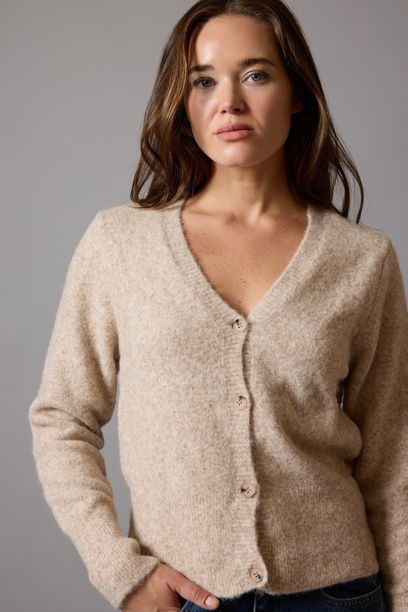 CREW NECK SOFT TEXTURED KNITWEAR CLARET RED