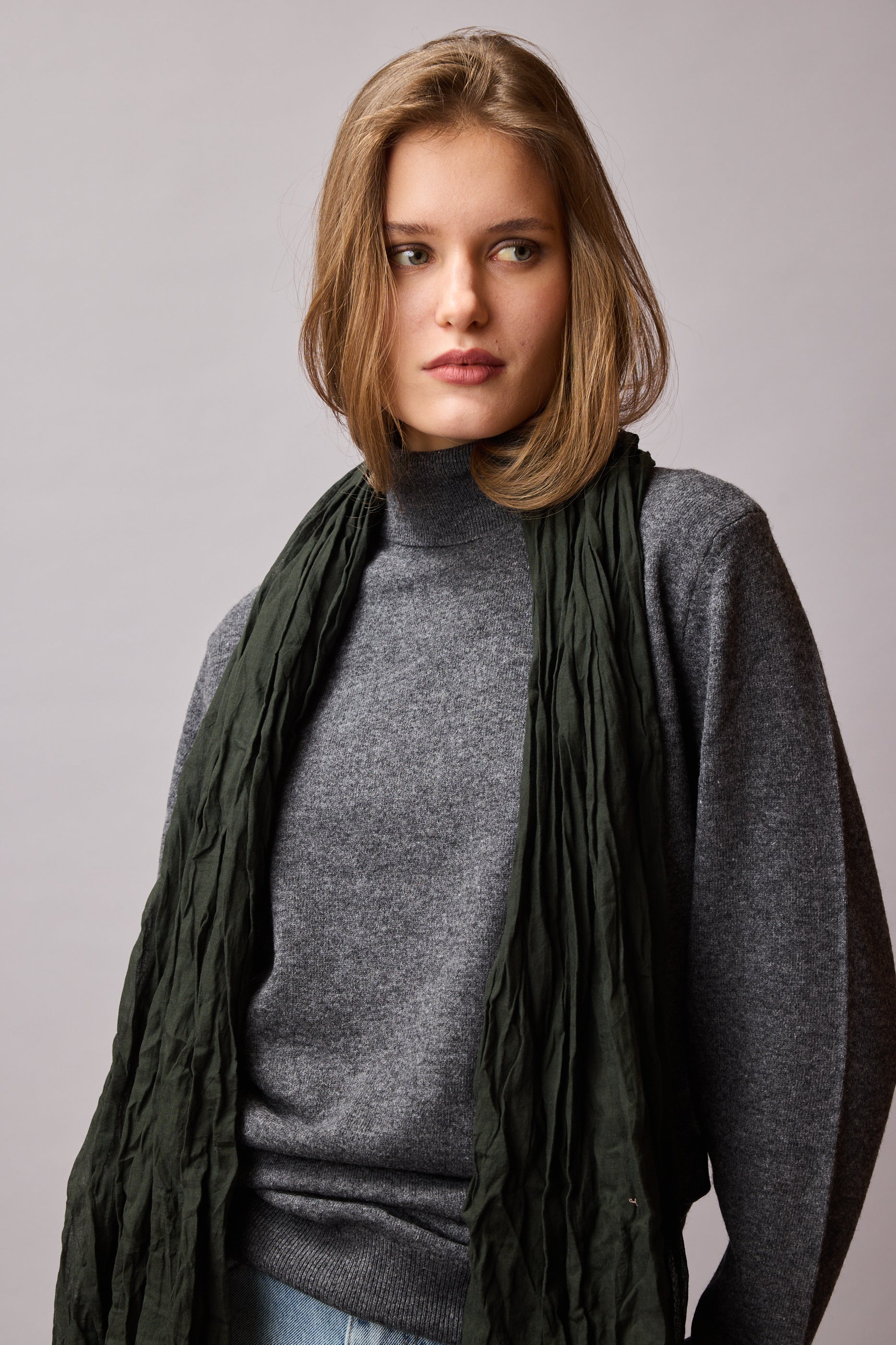 GREEN FOREST ORGANIC COTTON HANDMADE SHAWL