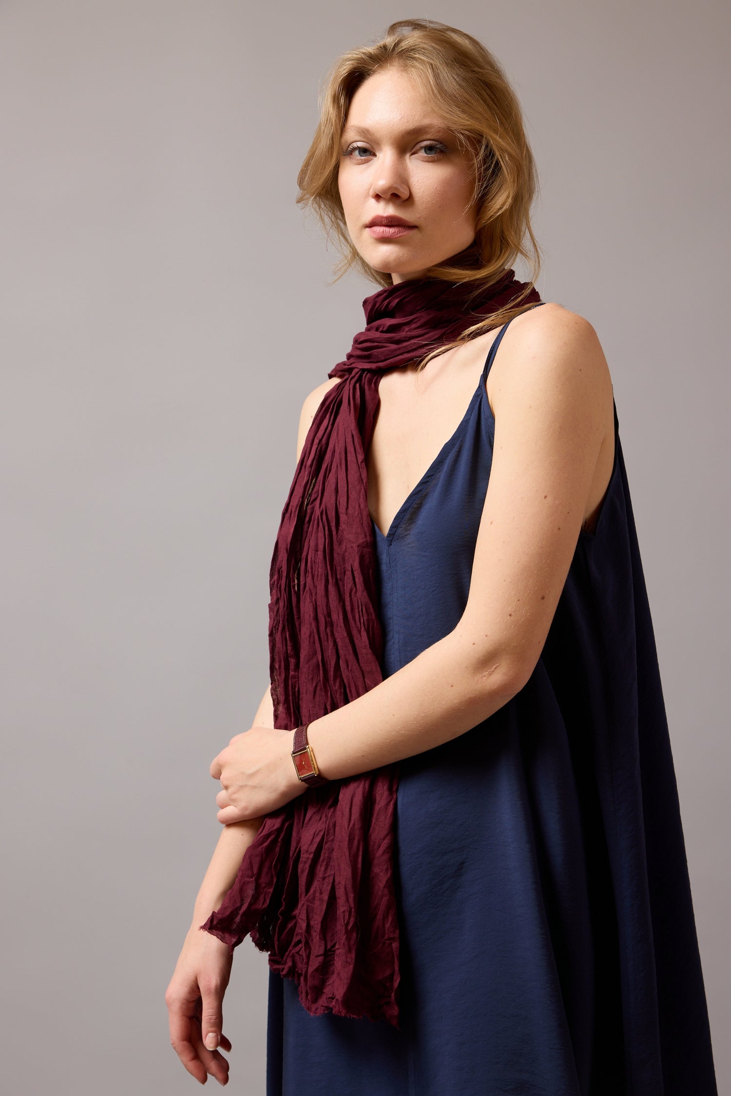 SUMMER WINE ORGANİK PAMUK HANDMADE ŞAL