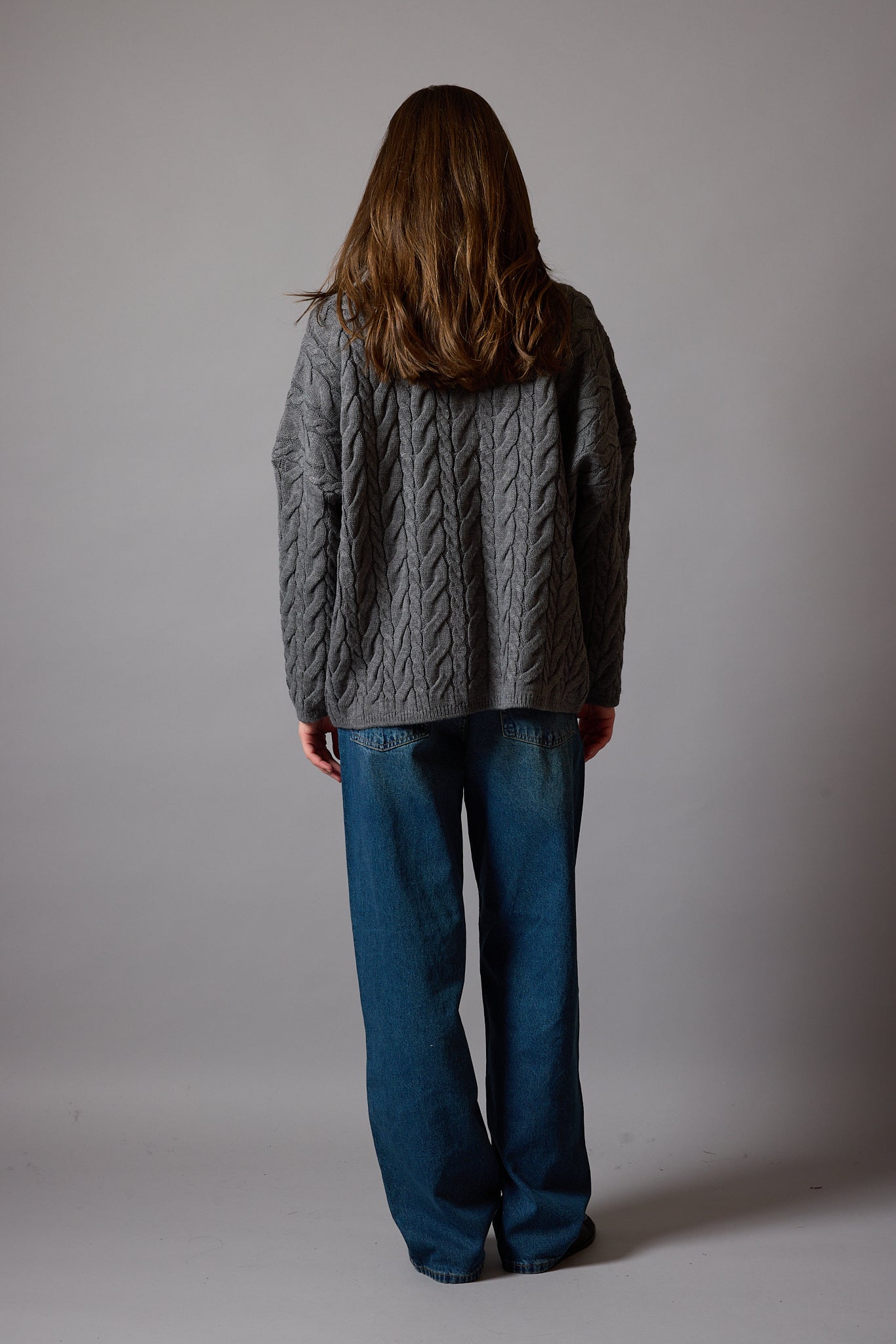 WIDE LEG BALLOON FIT JEAN VINTAGE BLEU