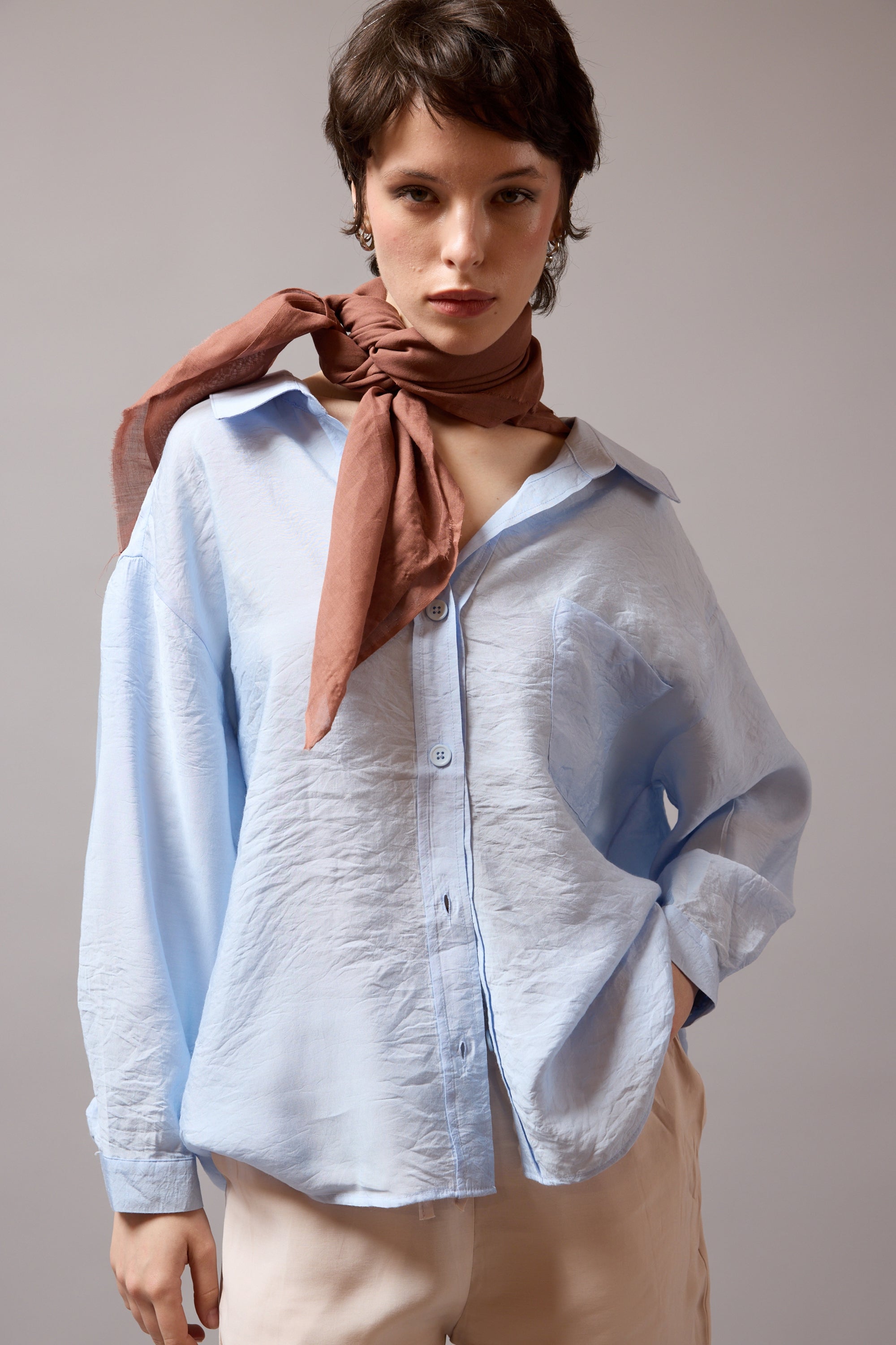 Sugar Autumn Coffee Organik Pamuk Handmade Kare Fular