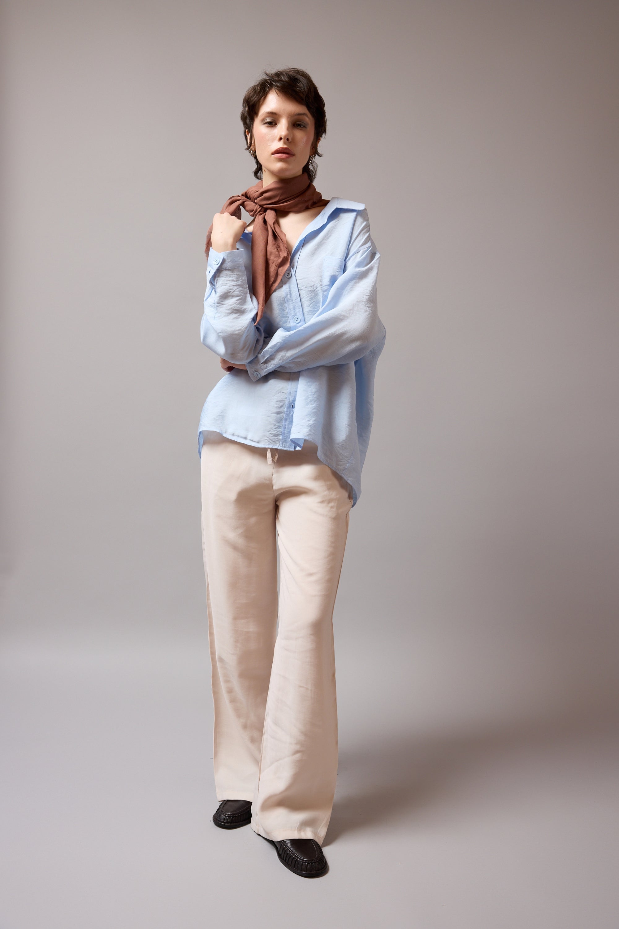 Sugar Autumn Coffee Organik Pamuk Handmade Kare Fular