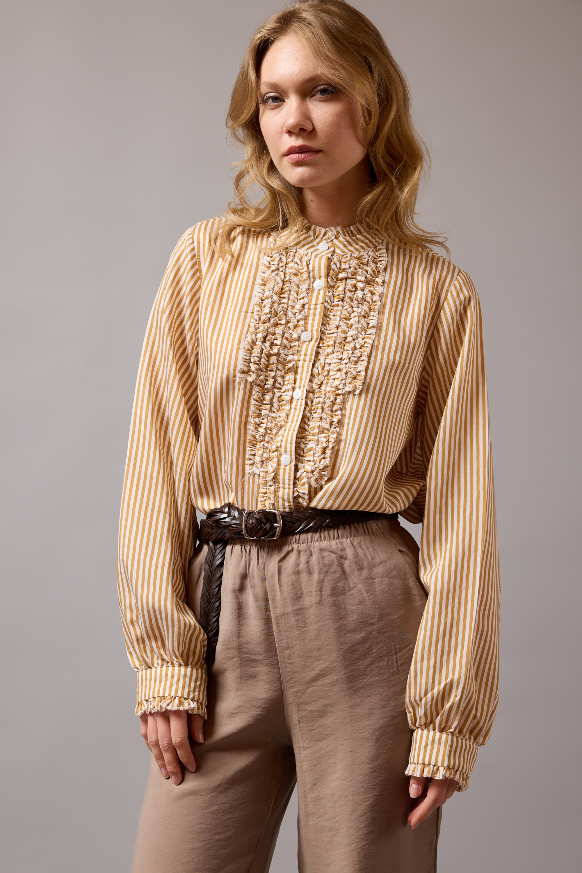 FLEUR FIRFIRLI GOMLEK YELLOW