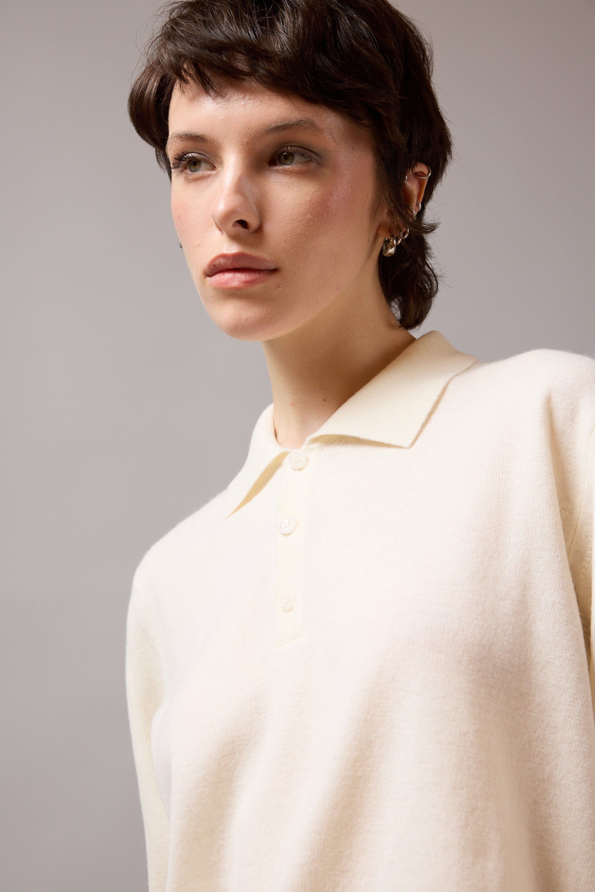 YUN POLO YAKA UNISEX KAZAK KREM