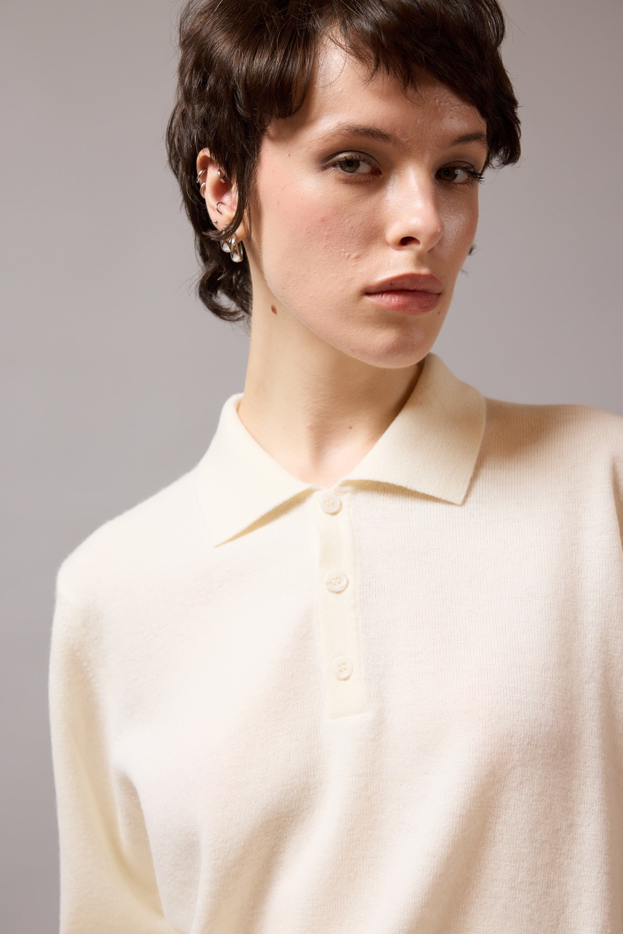 YUN POLO YAKA UNISEX KAZAK KREM