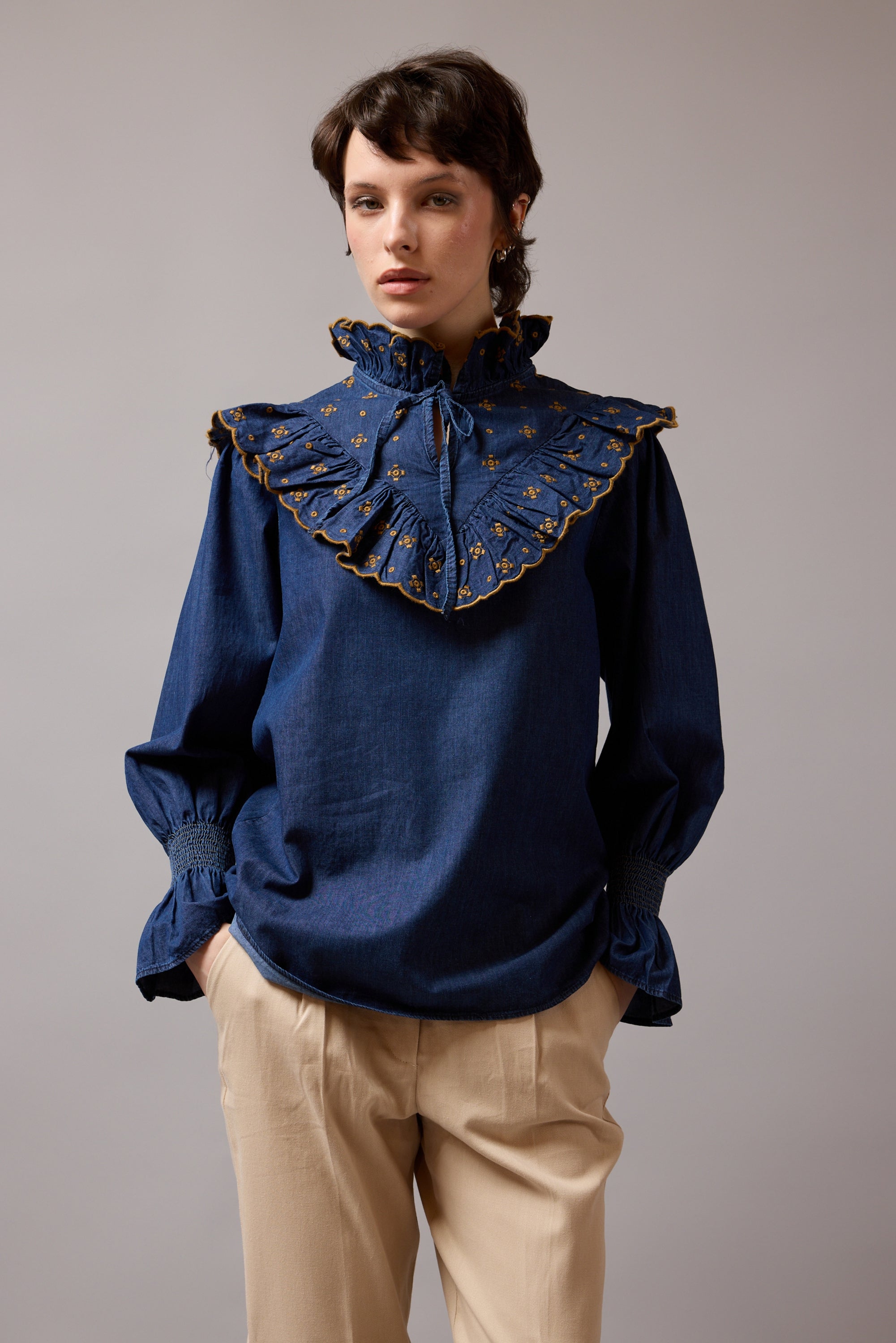 HONORÈ DE BALZAC DENİM BLUZ