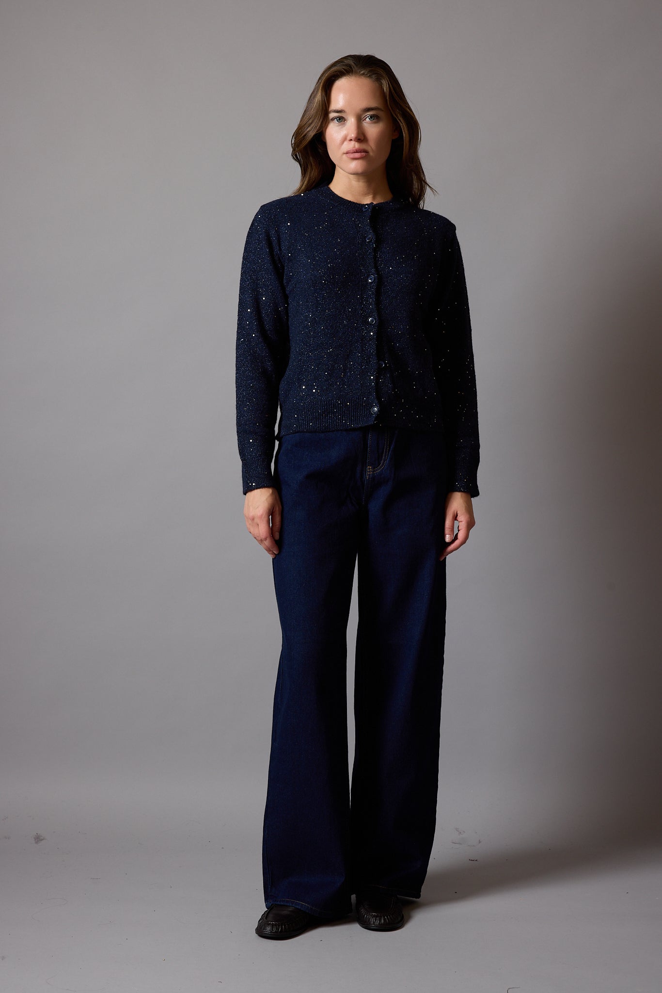 STRAIGHT YUKSEK BEL GENIS PACA JEAN DARK BLUE