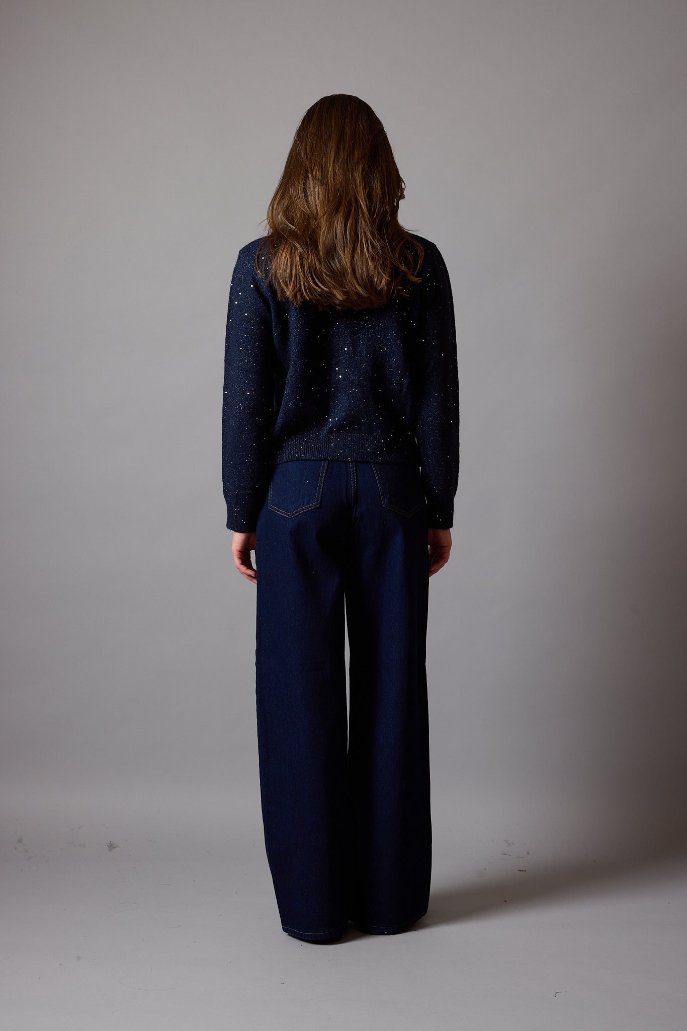 STRAIGHT YUKSEK BEL GENIS PACA JEAN DARK BLUE
