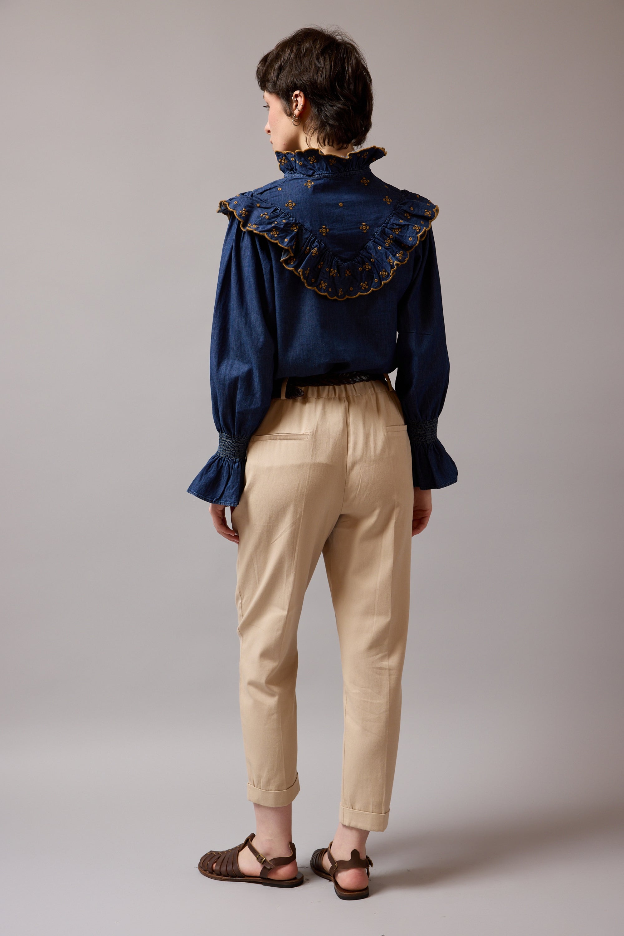 GABARDIN PENSLI CARROT FIT PANTOLON VIZON