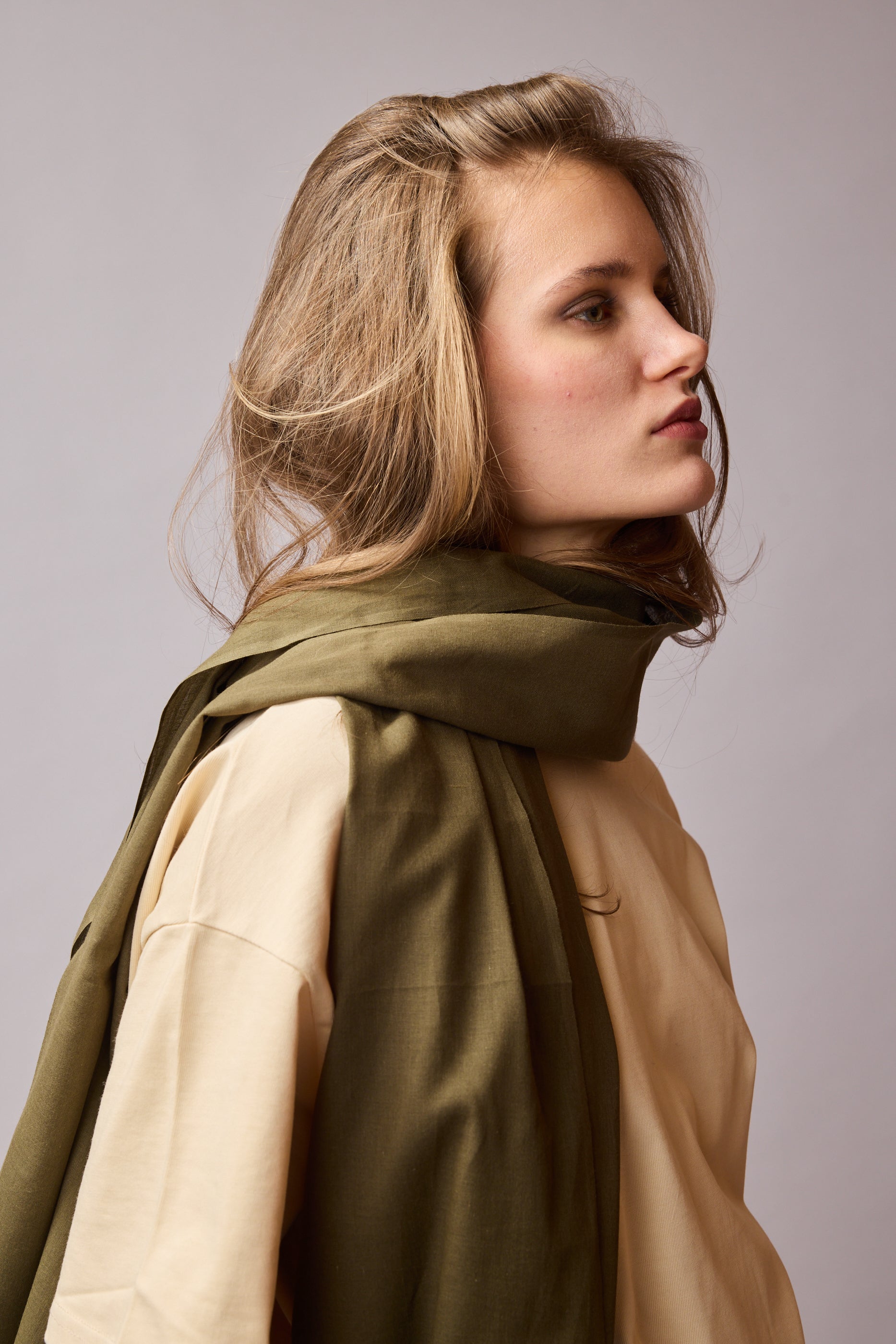 VINTAGE GREEN ORGANIK PAMUK HANDMADE SAL