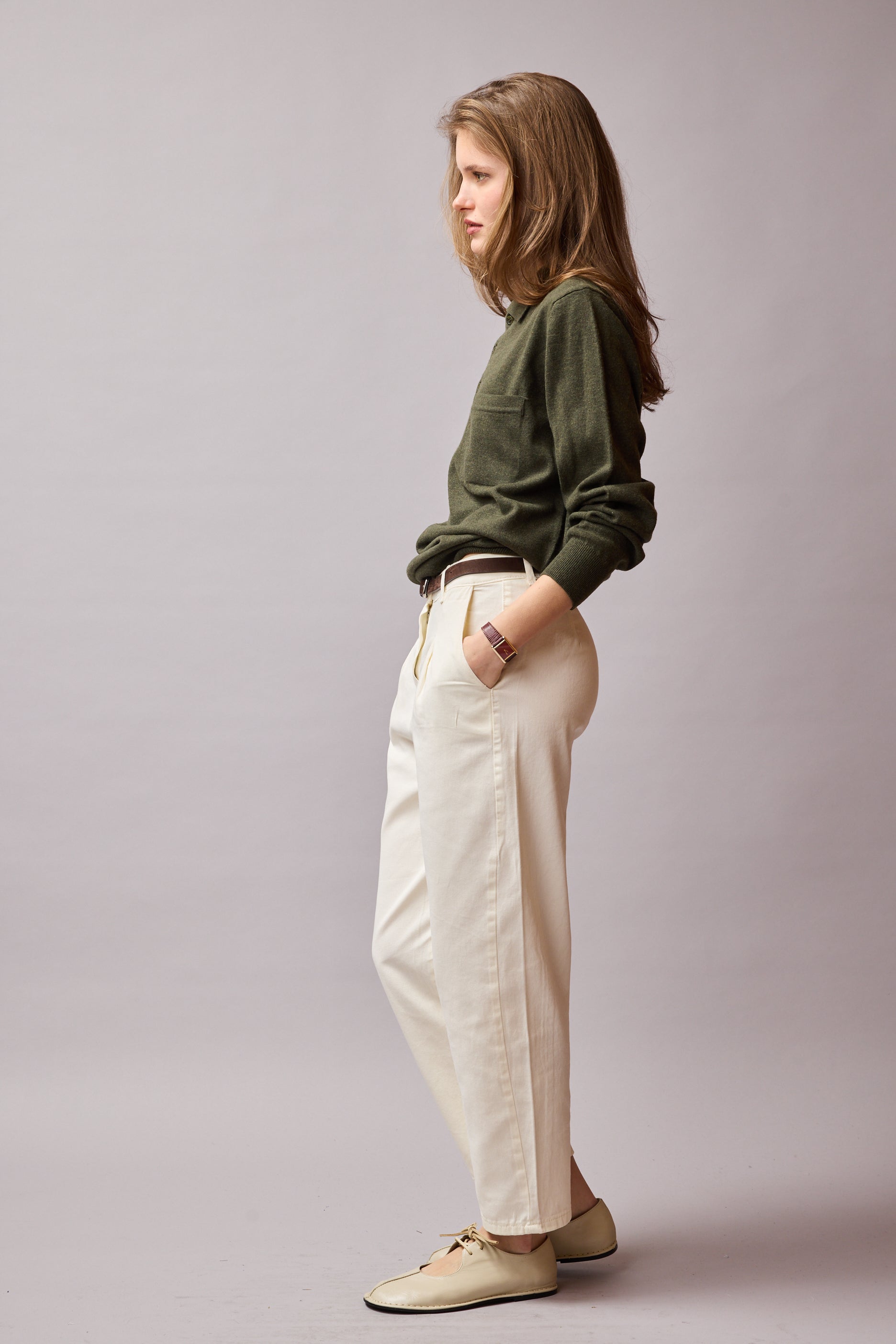 YUN POLO YAKA UNISEX KAZAK HAKI