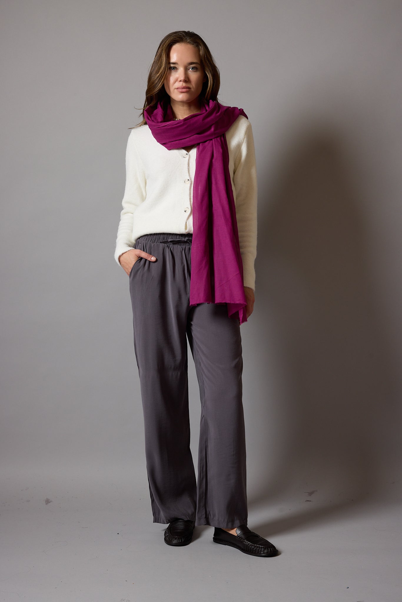 FRAMBOISE ORGANIK PAMUK HANDMADE SAL