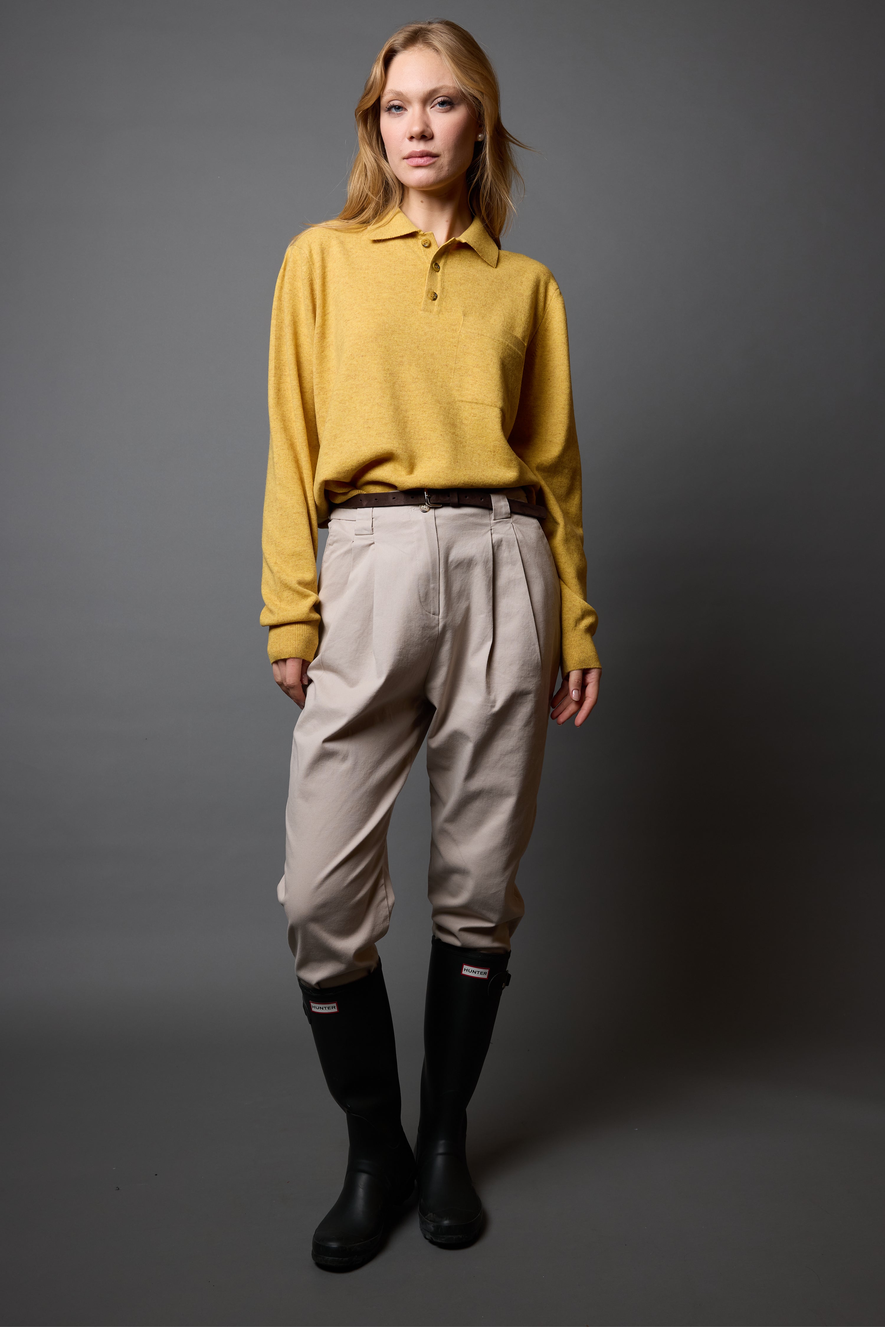 YUN POLO YAKA UNISEX KAZAK YELLOW