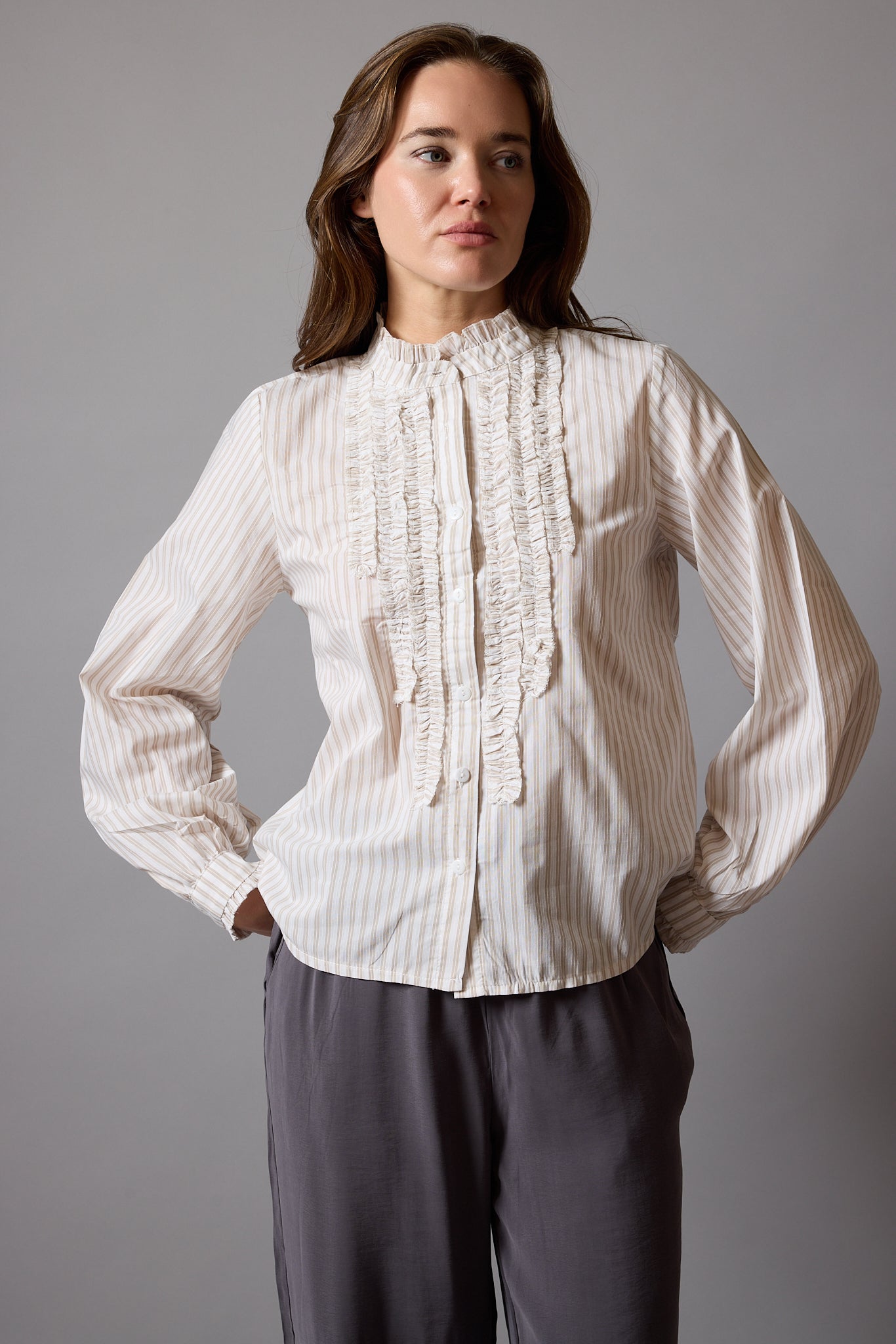 FLEUR FIRFIRLI GOMLEK BEIGE