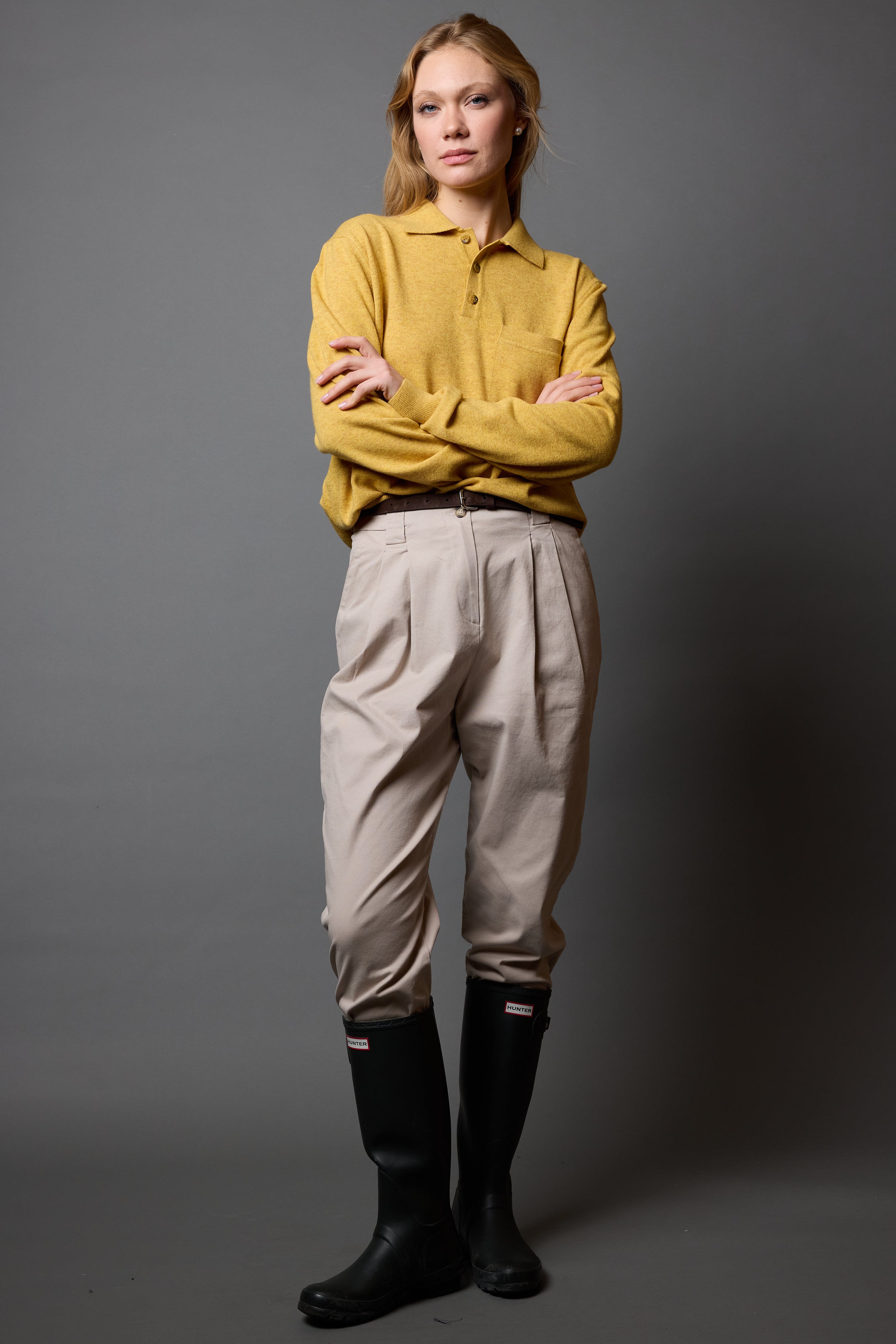 YUN POLO YAKA UNISEX KAZAK YELLOW