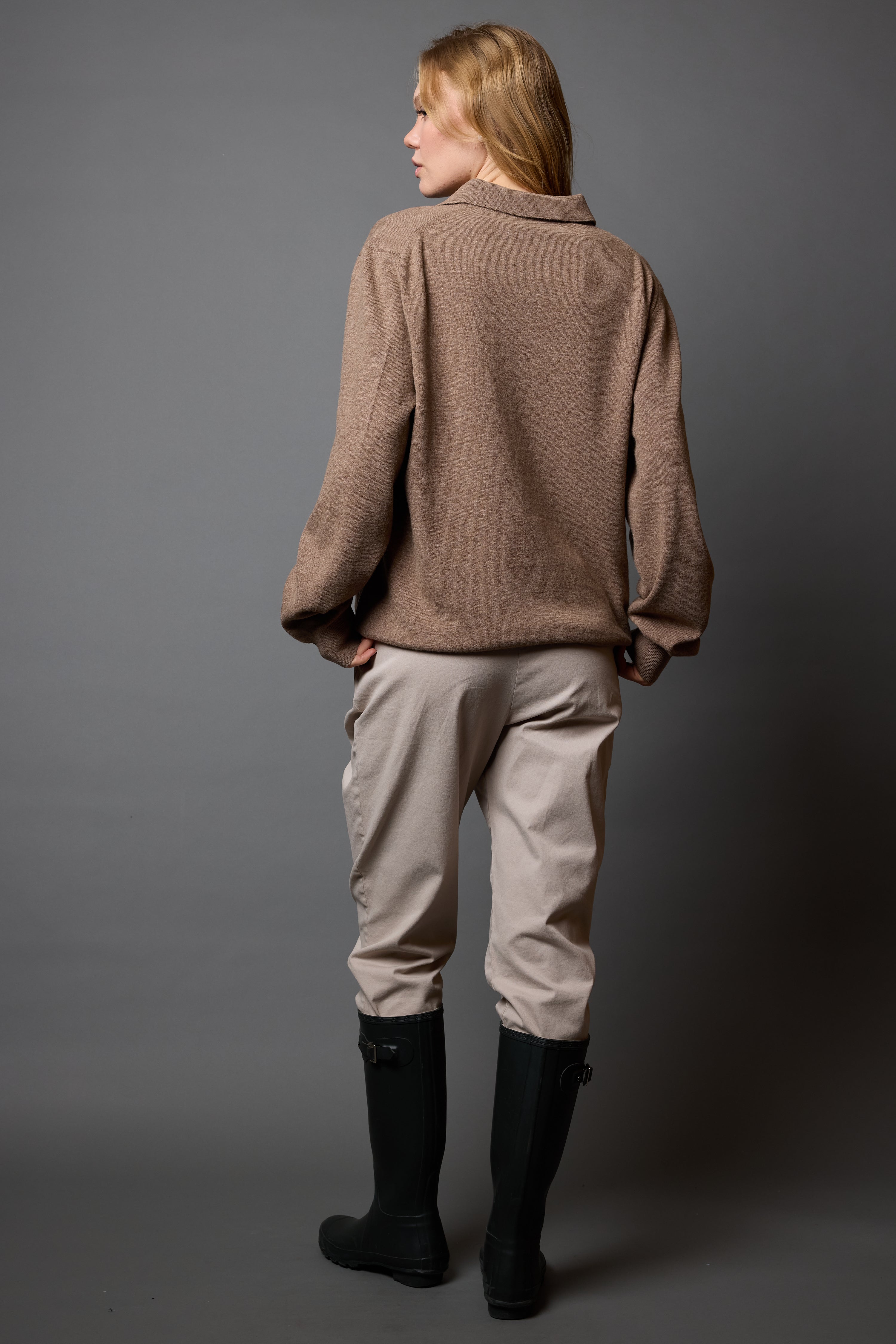 YUN POLO YAKA UNISEX KAZAK VIZON