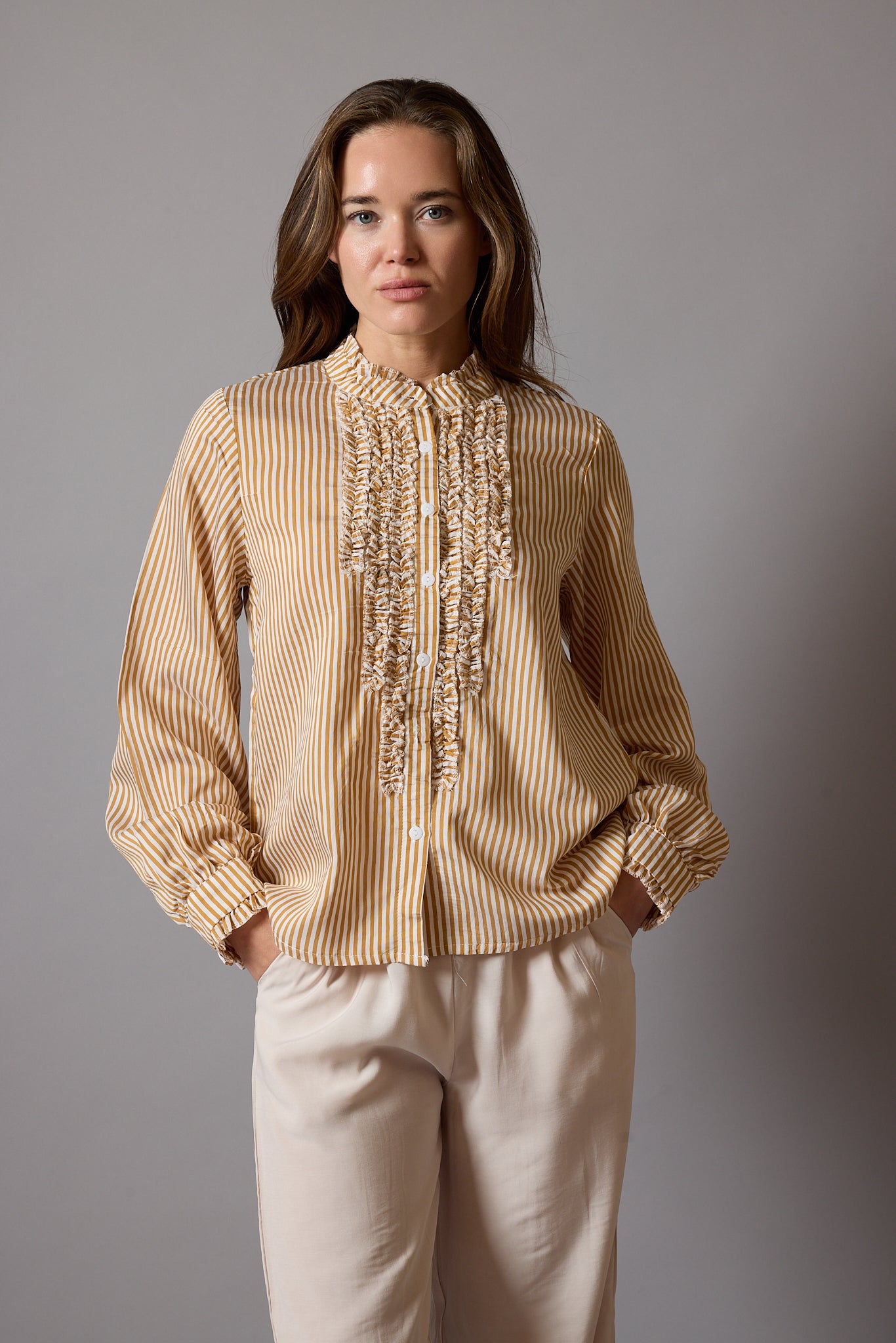 FLEUR FIRFIRLI GOMLEK YELLOW