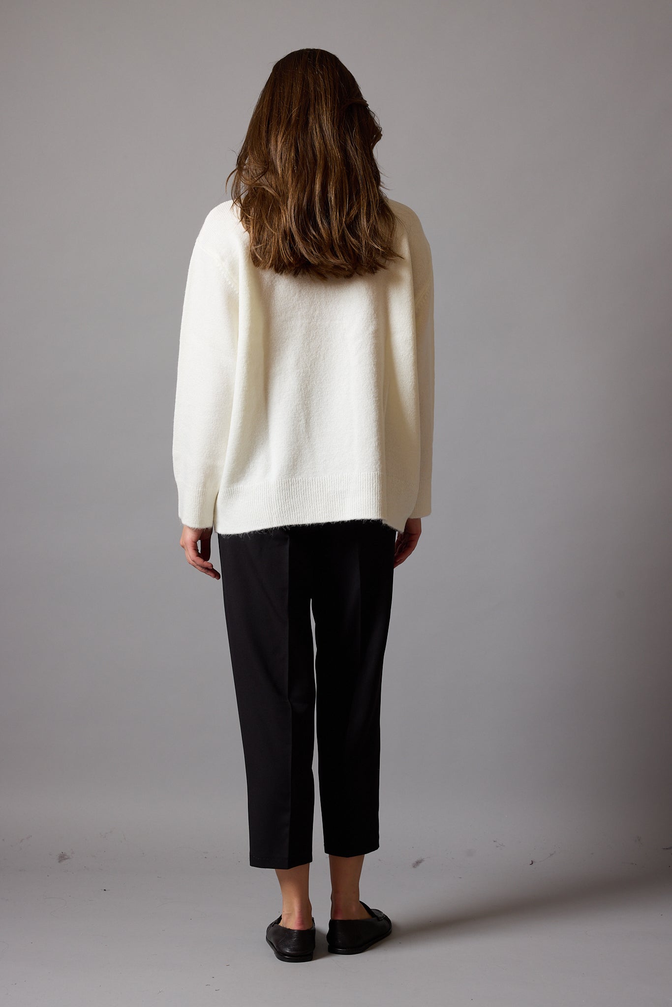 OVERSIZE BISIKLET YAKA KAZAK KREM