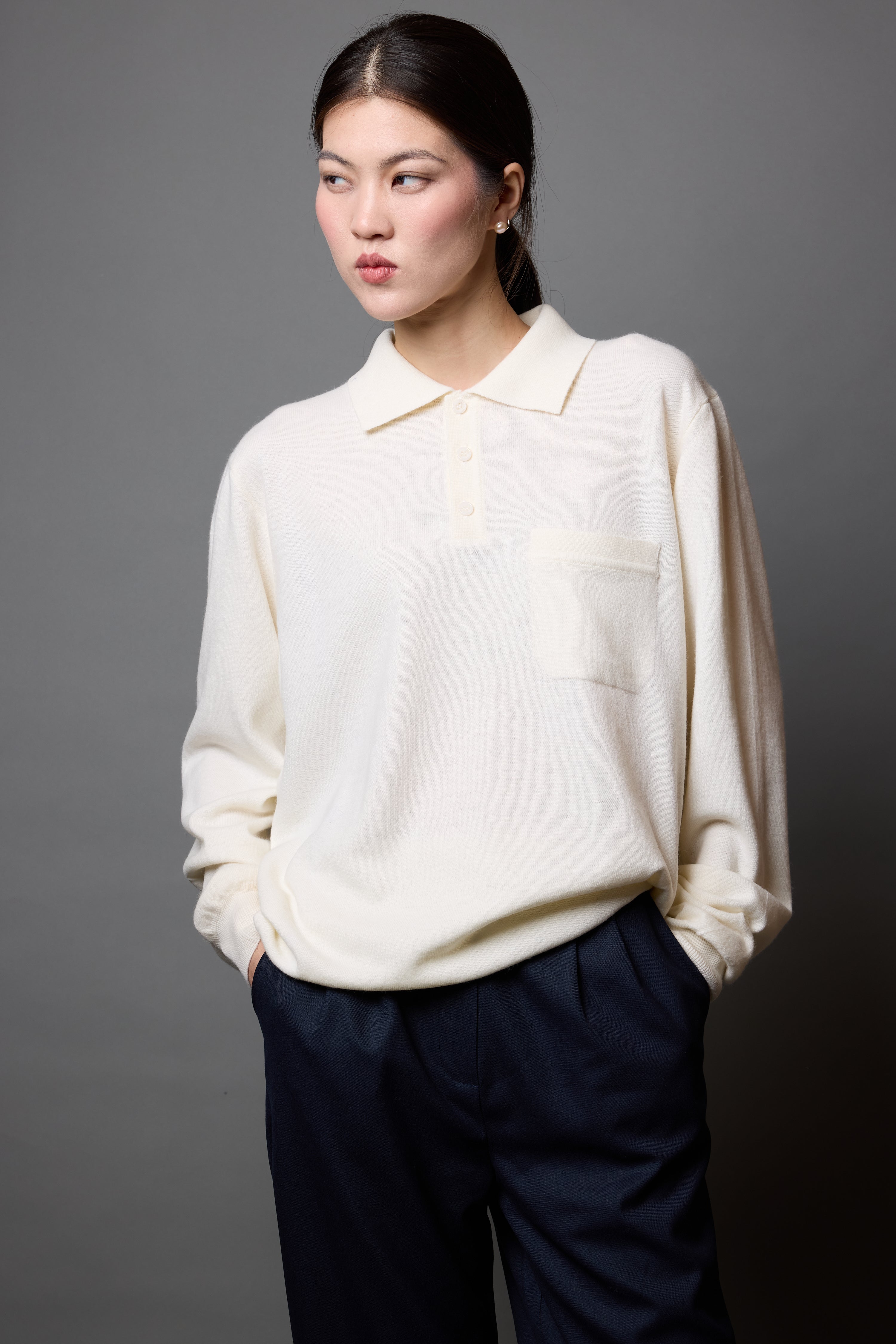 YUN POLO YAKA UNISEX KAZAK KREM