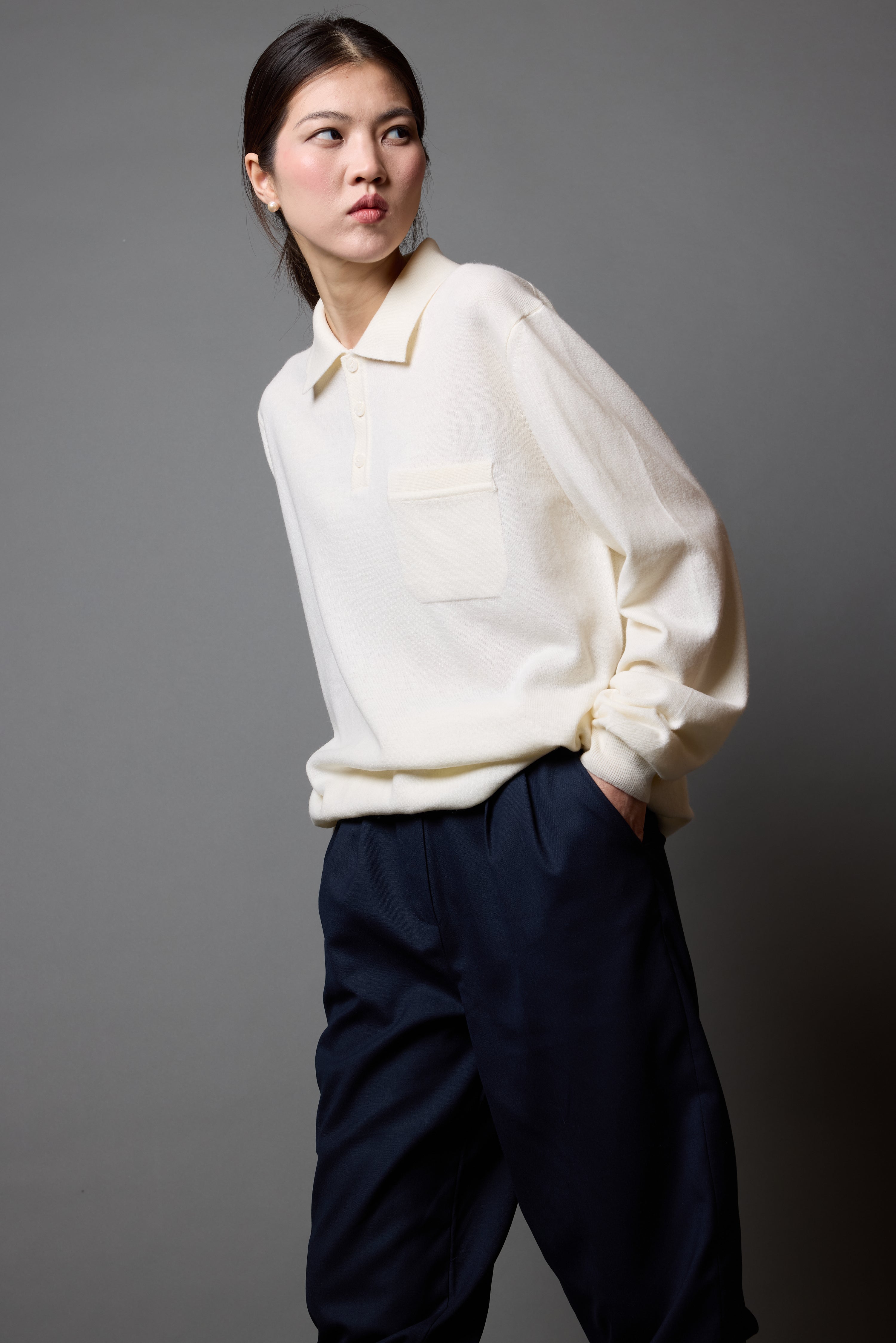 YUN POLO YAKA UNISEX KAZAK KREM