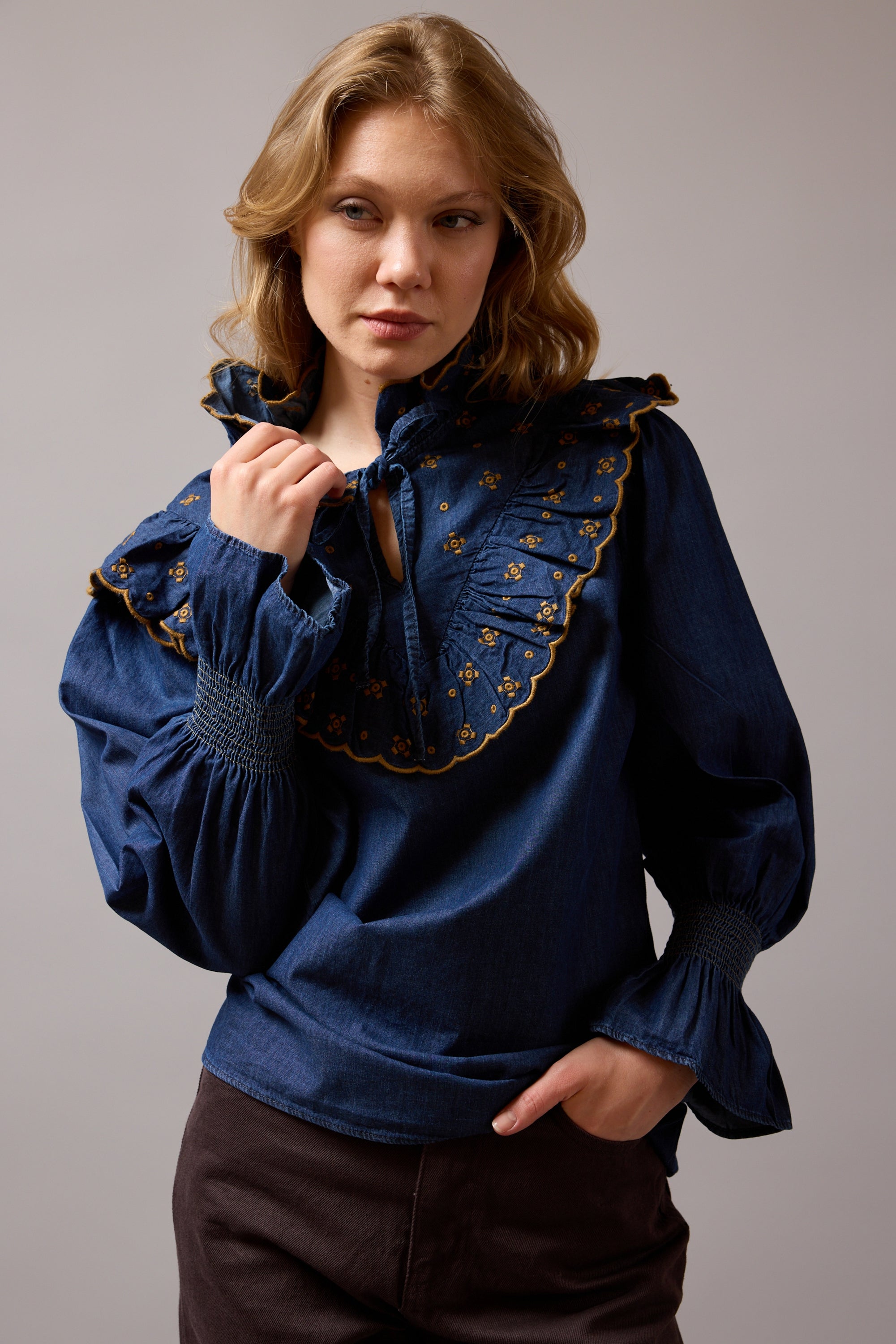 HONORÈ DE BALZAC DENİM BLUZ