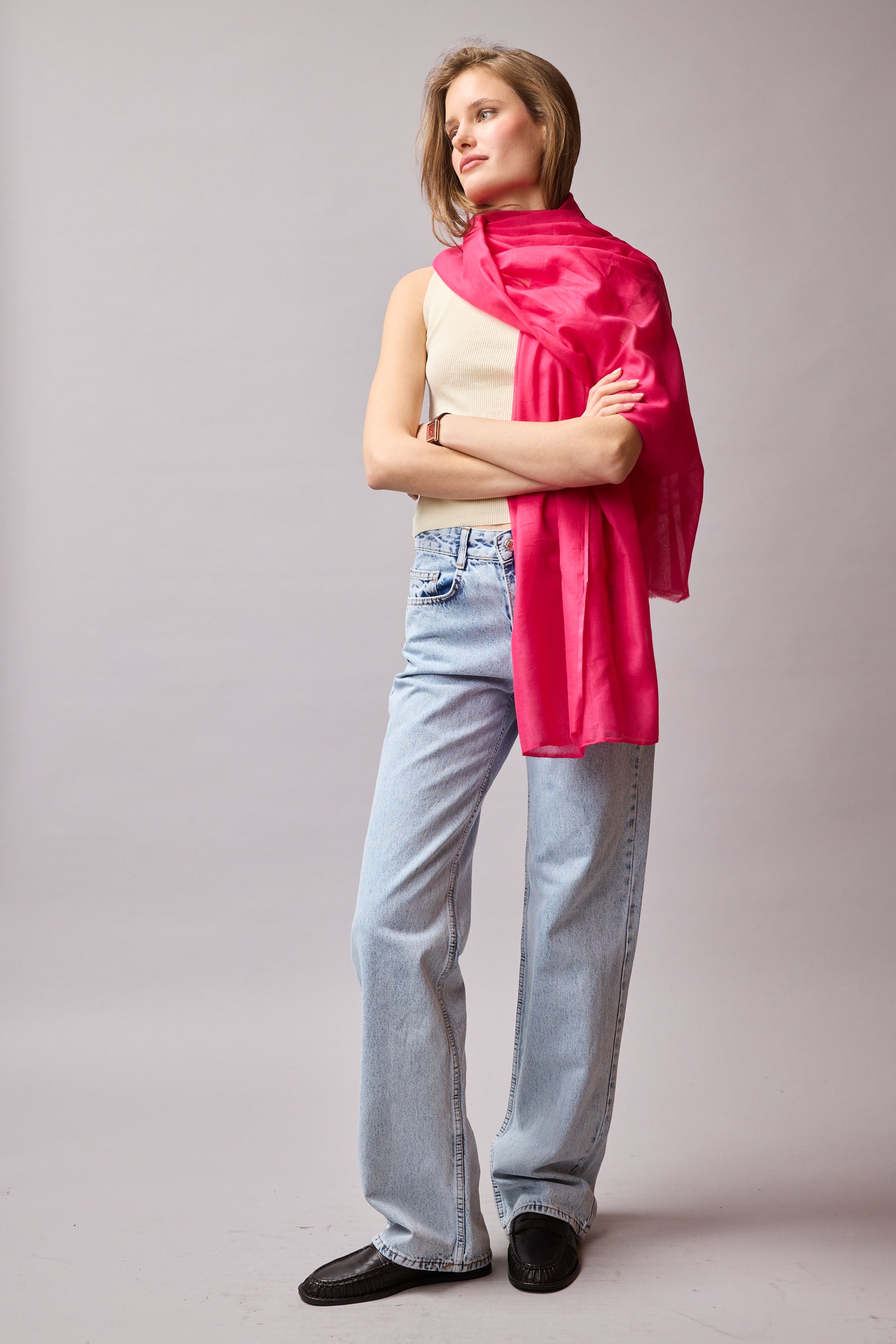 Cherry Pink Ultra Hafif Pareo - Sal