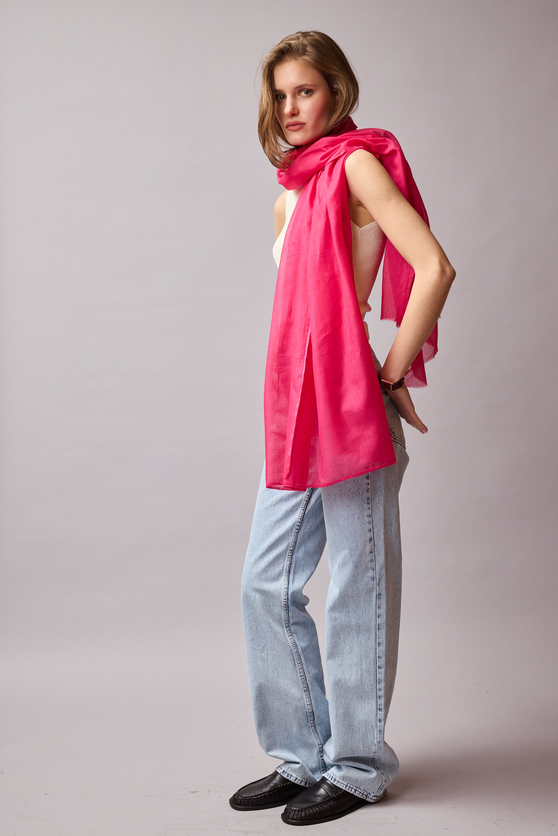 Cherry Pink Ultra Hafif Pareo - Sal