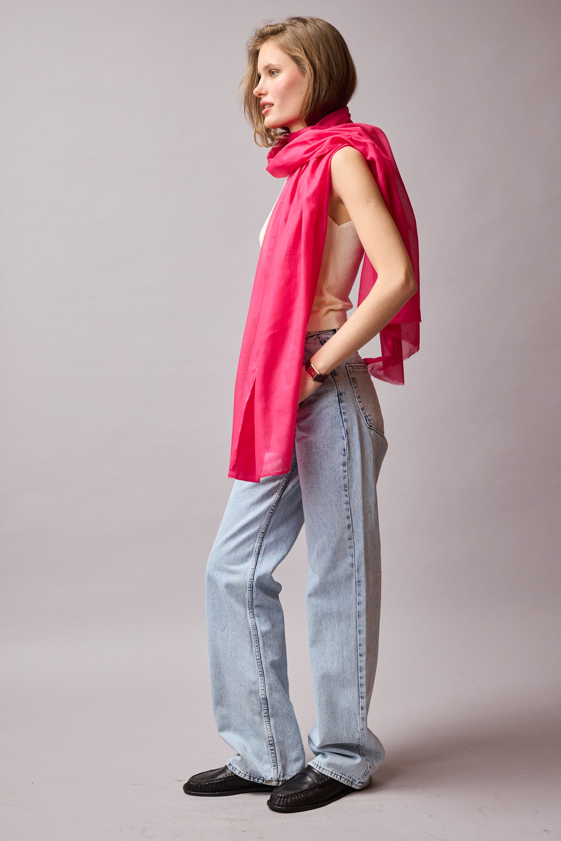 Cherry Pink Ultra Hafif Pareo - Sal
