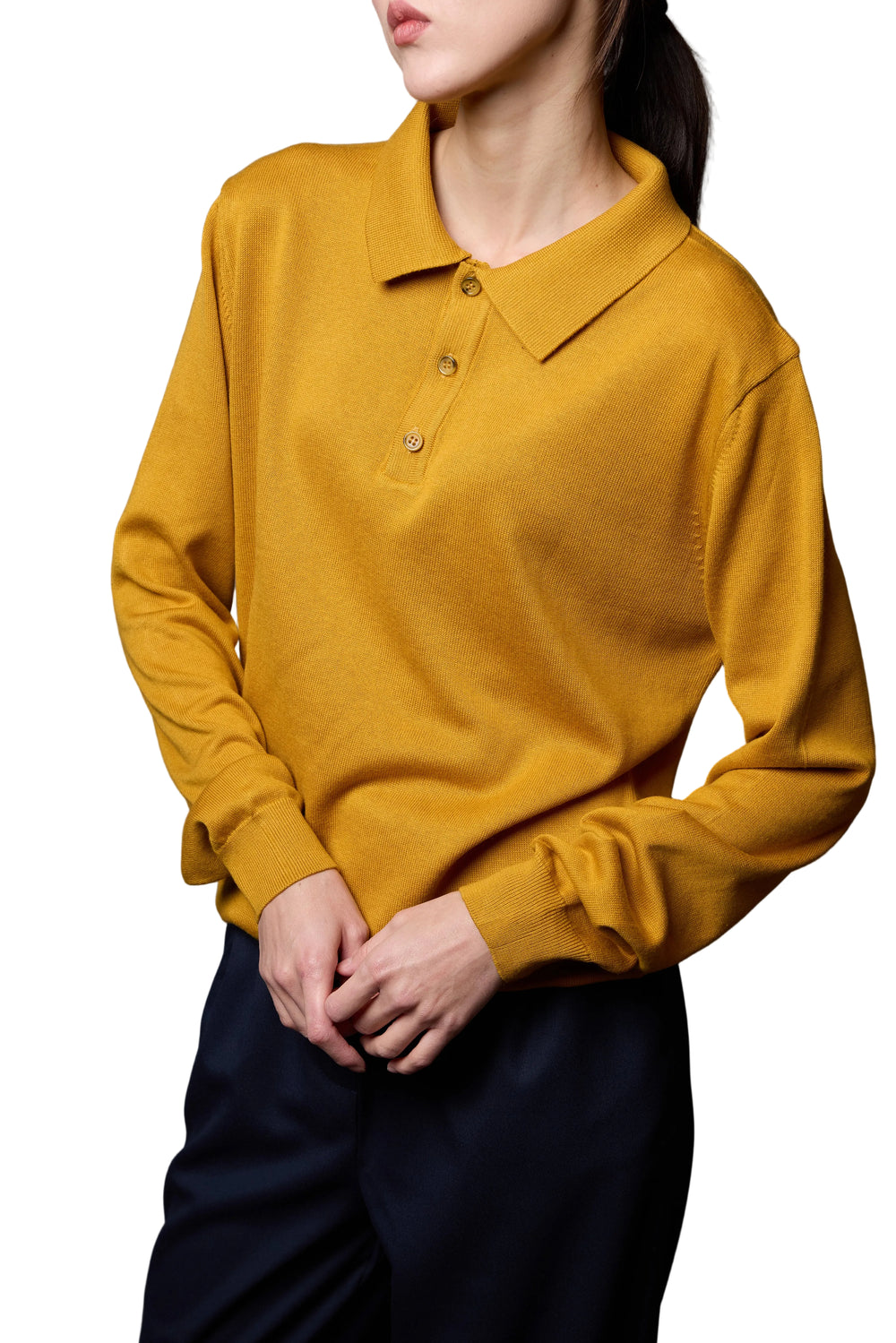 PAMUK POLO YAKA UNISEX KAZAK HARDAL